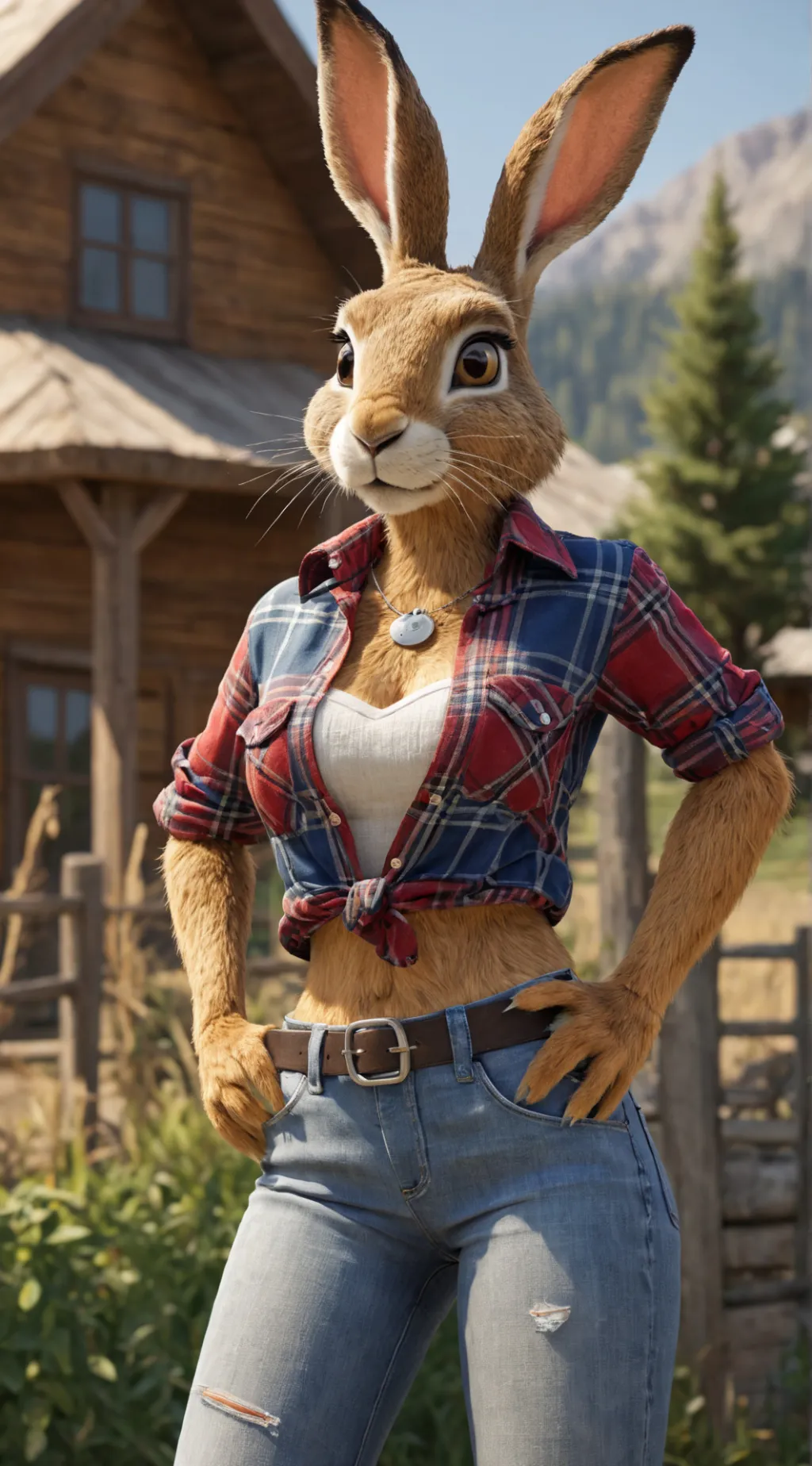 ai character: Tina Crews background