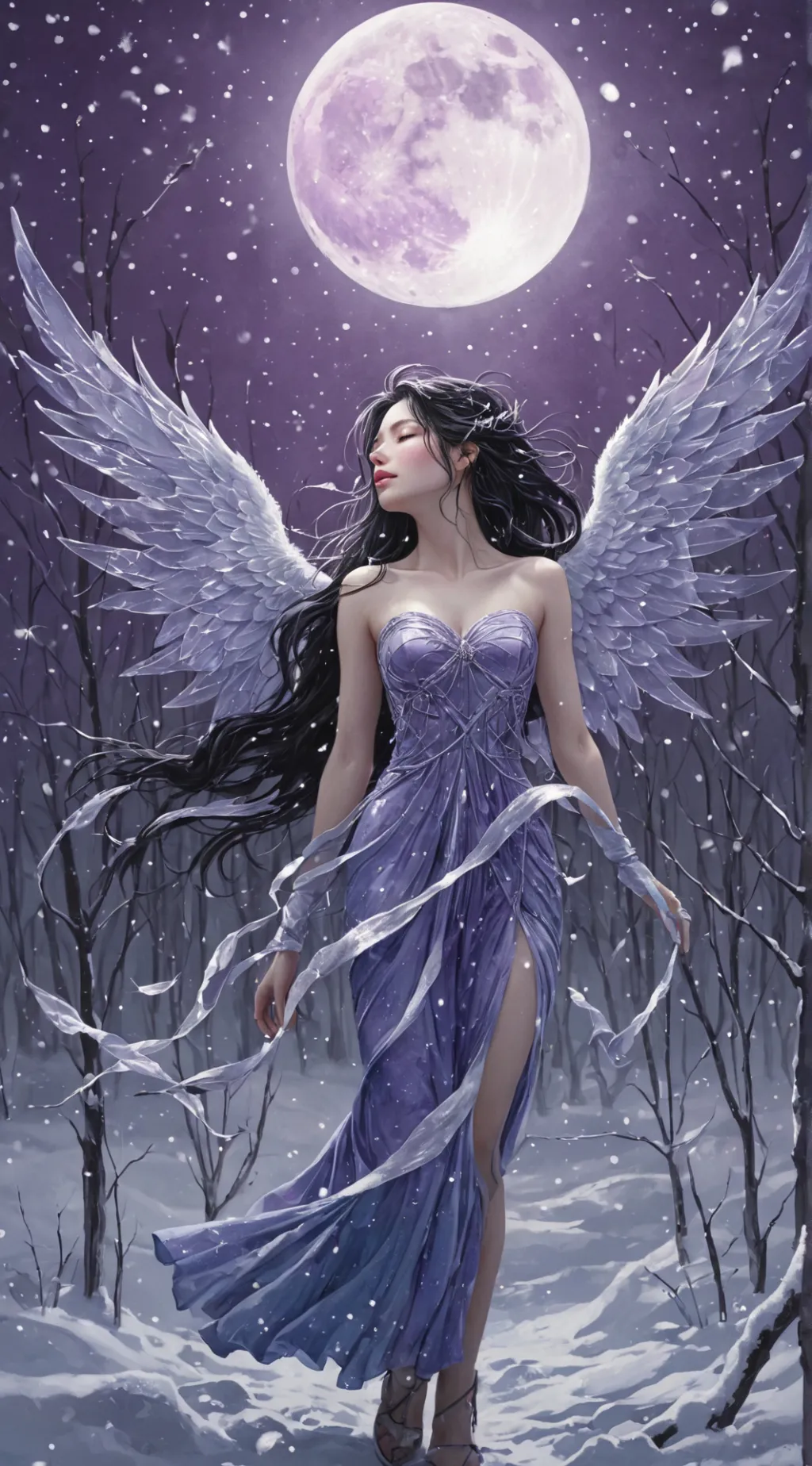 ai character: Violet the Fallen background