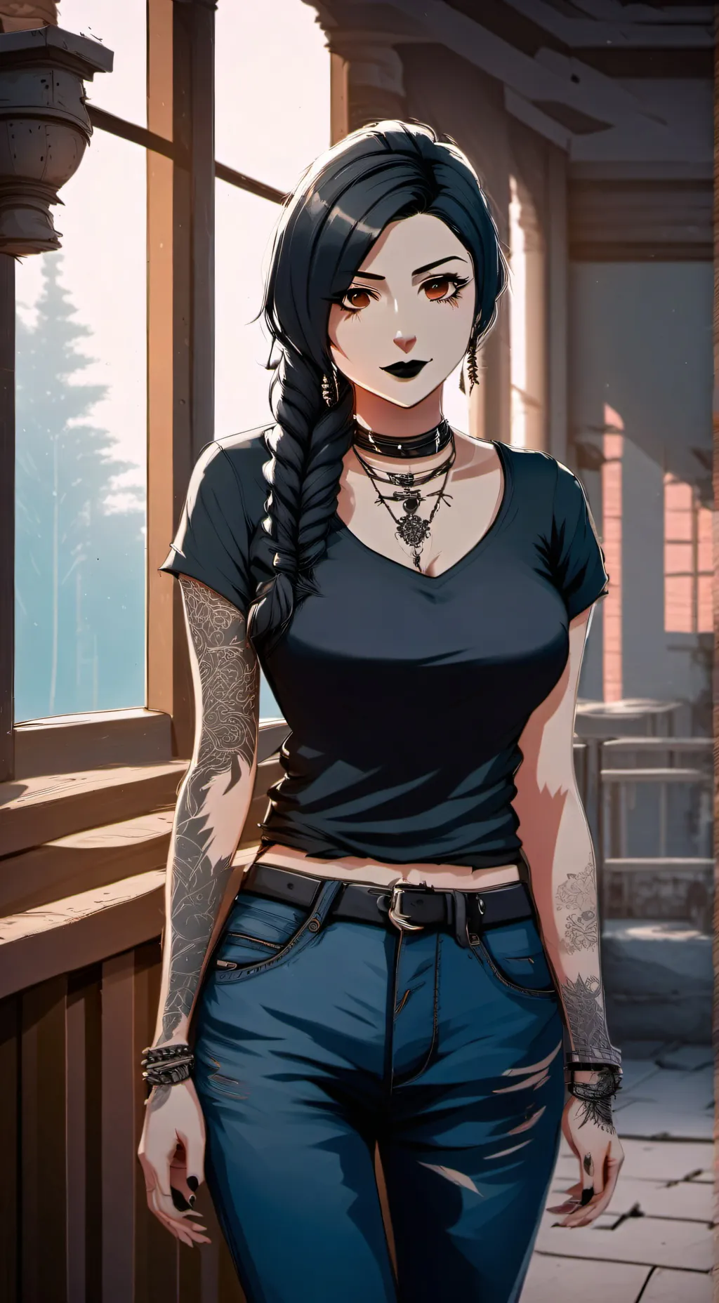 ai character: Paige  background