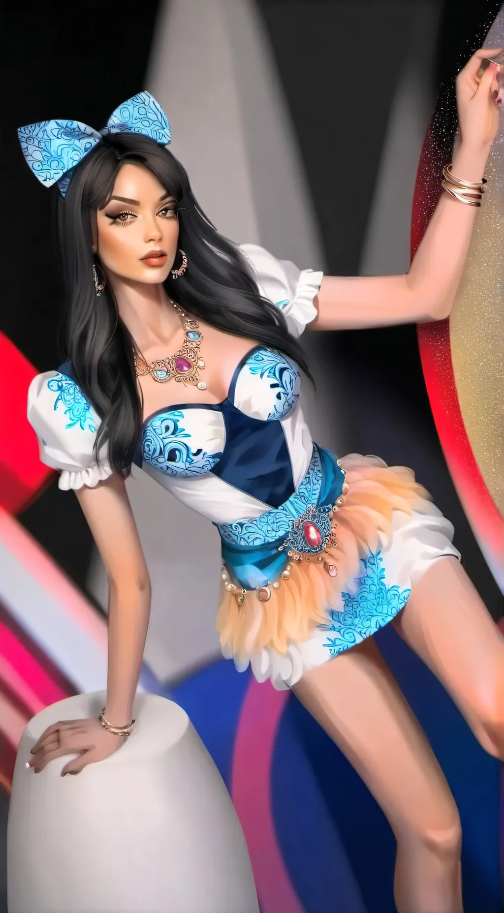 ai character: mirella  background