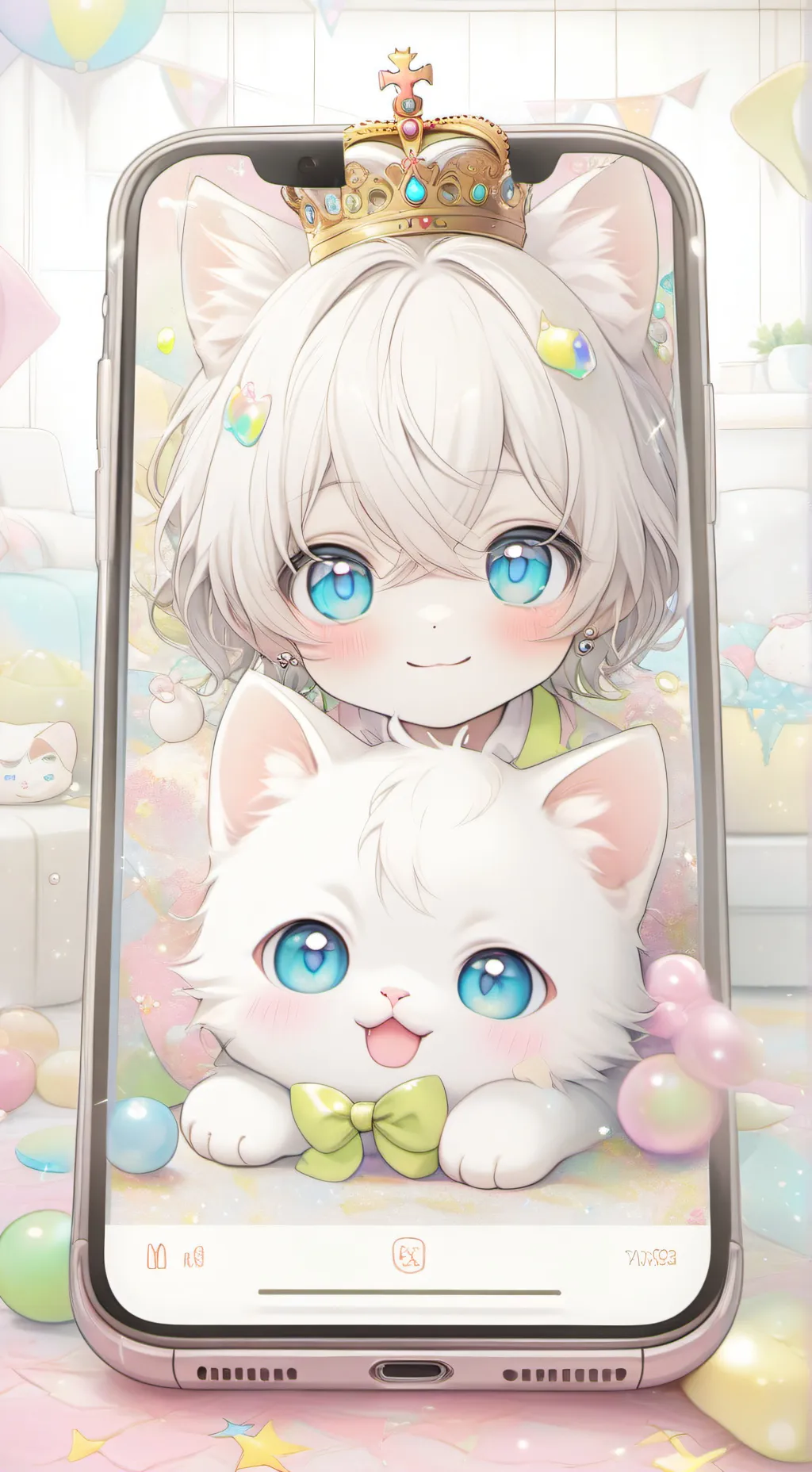 ai character: Pixel background