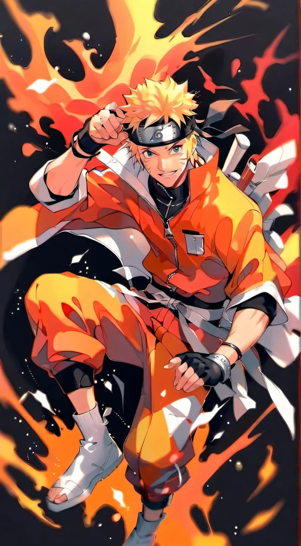 ai character: Naruto  background