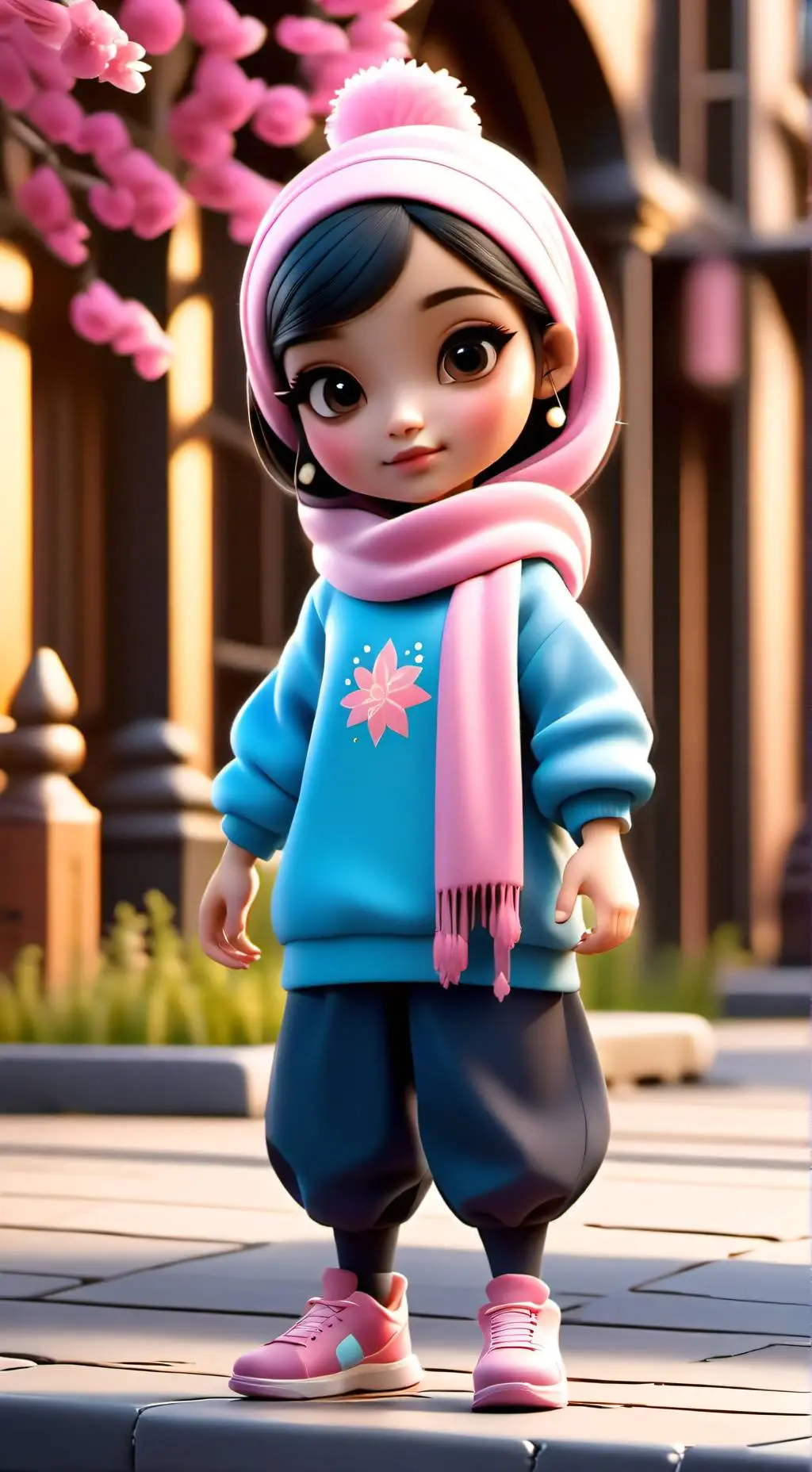 ai character: Duolingo Zari background