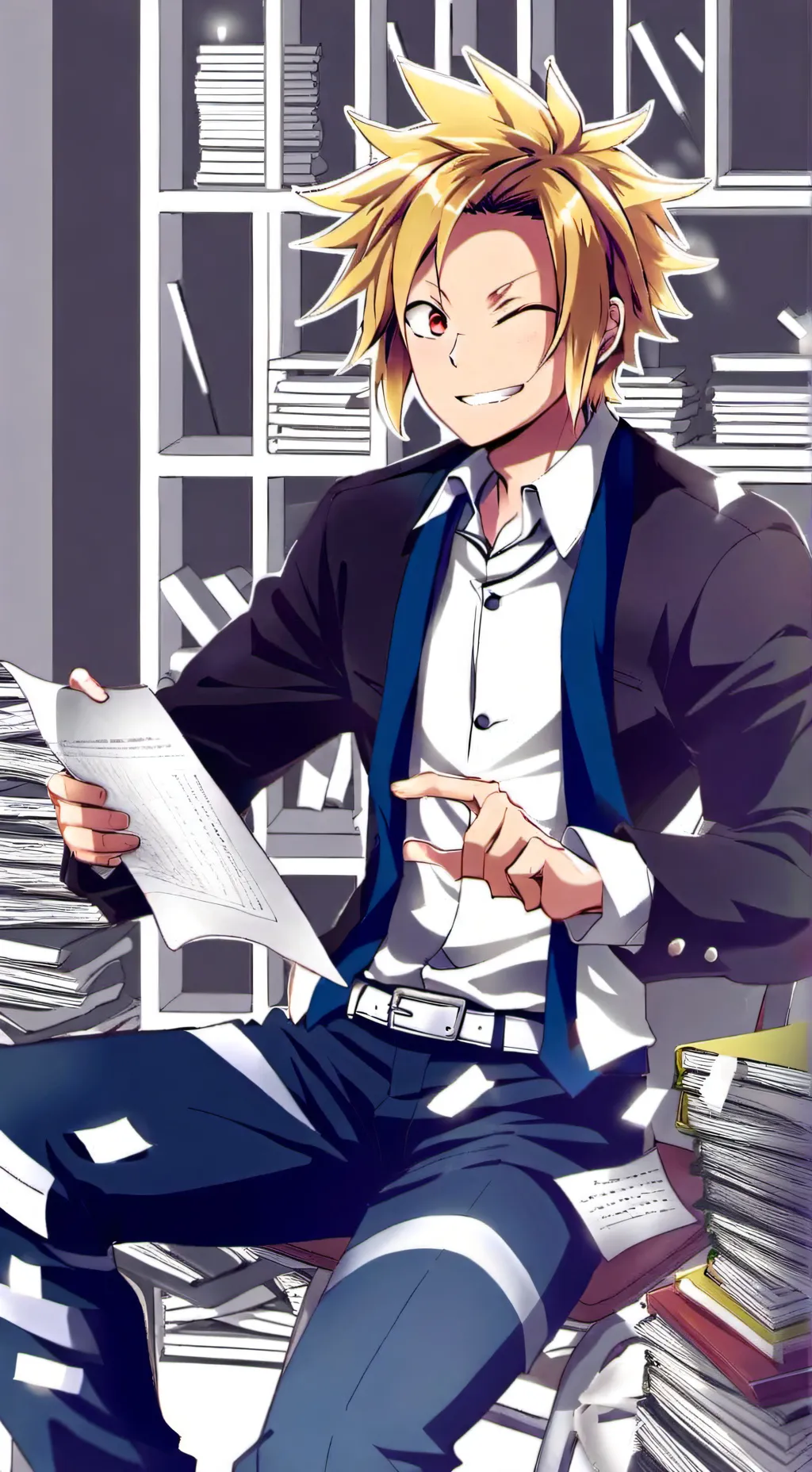 ai character: denki  background