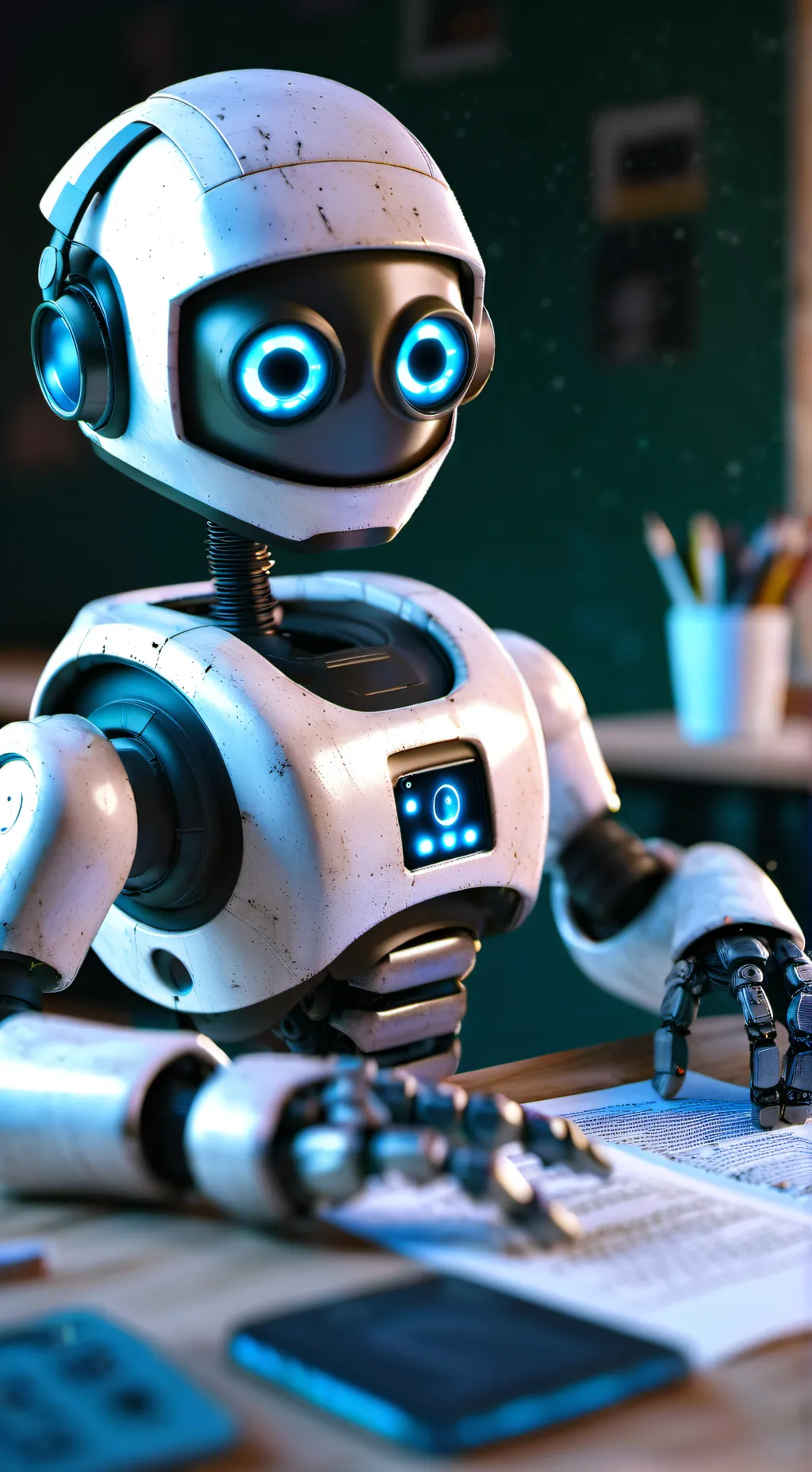 ai character: Smart robot background
