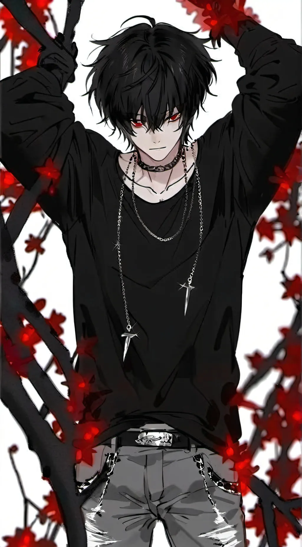 ai character: ◭♱Dante♱◮ background