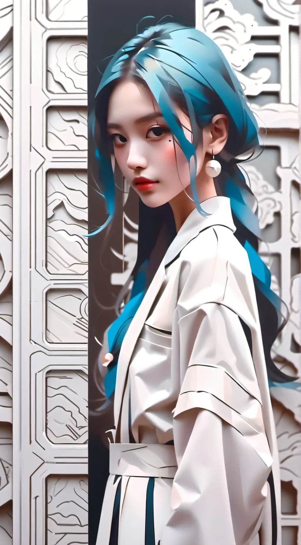 ai character: Autumn  background