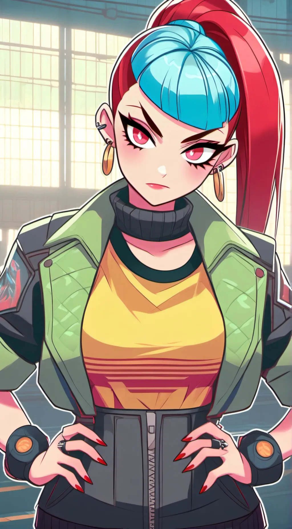ai character: Naoko  background