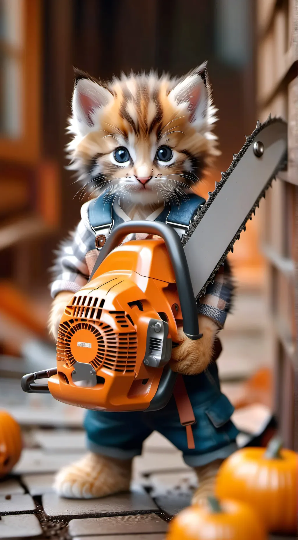 ai character: Evil Kitten background