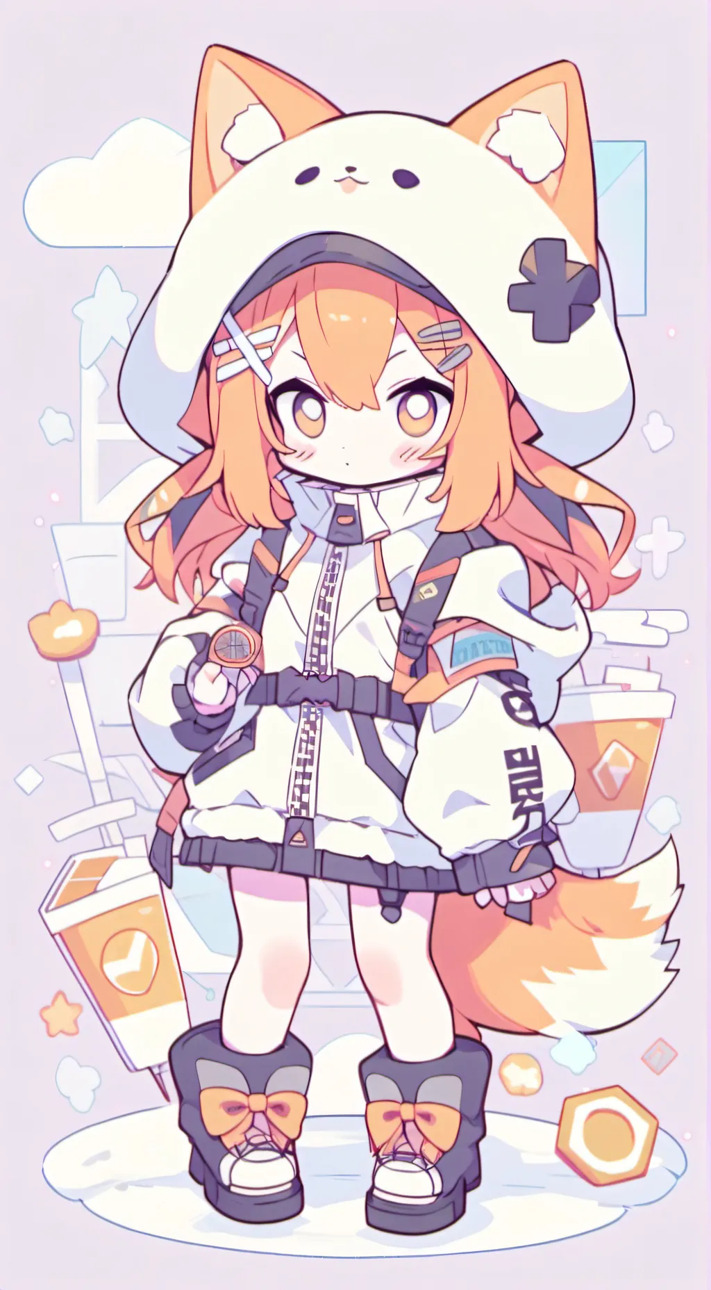 ai character: cone background