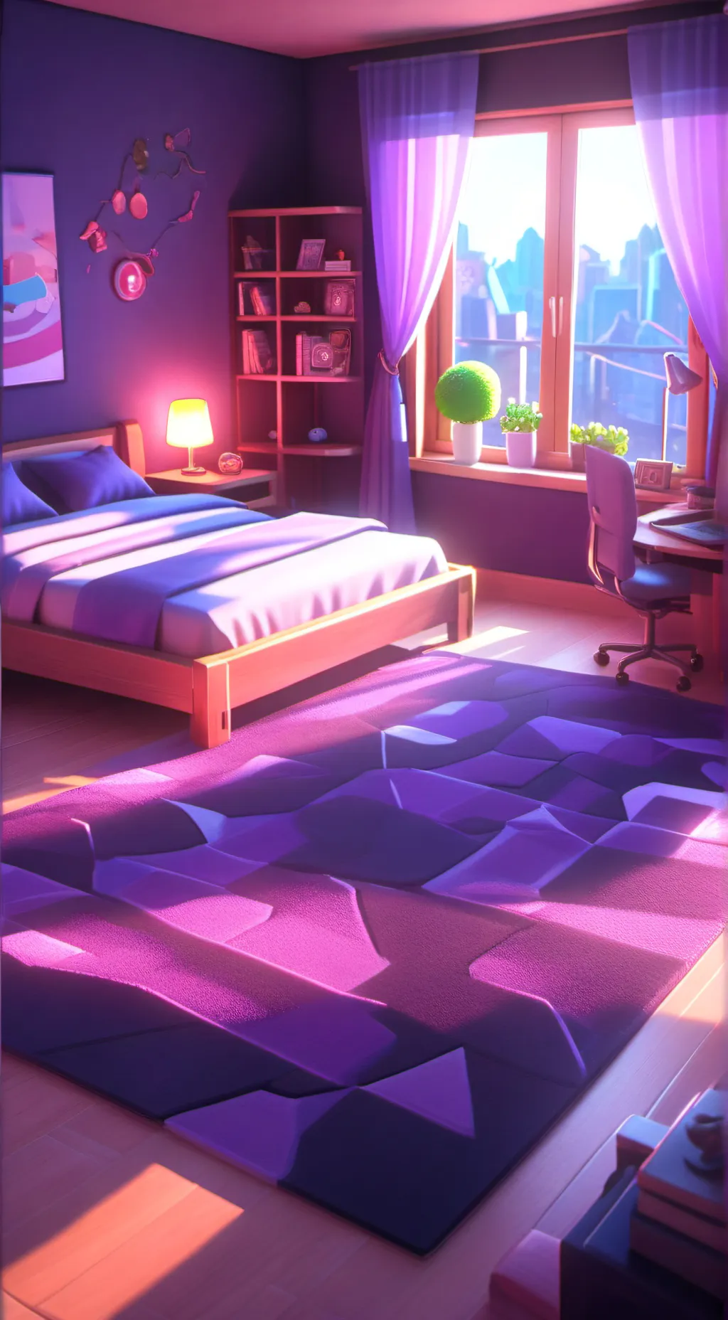 ai character: sleepover  background