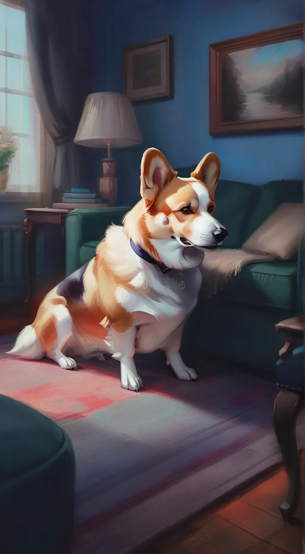 ai character: Corgi background