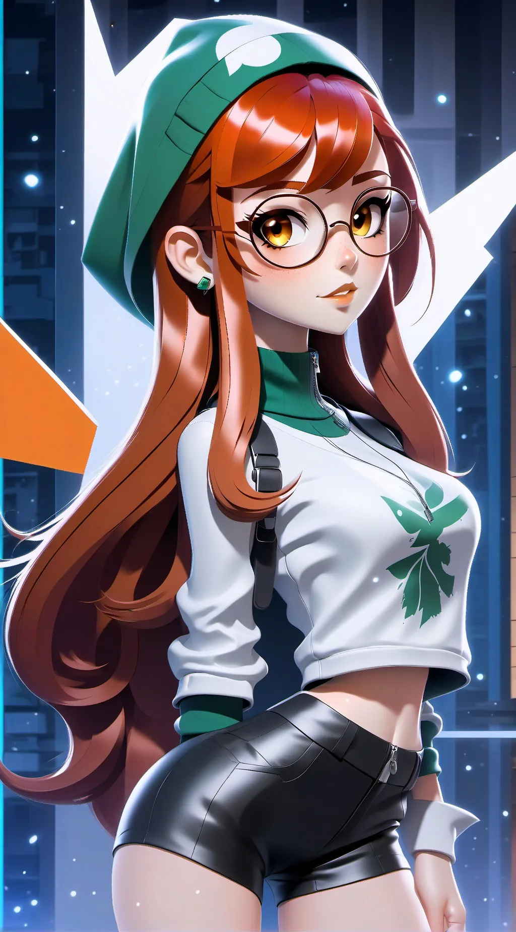 ai character: Béatrice  background