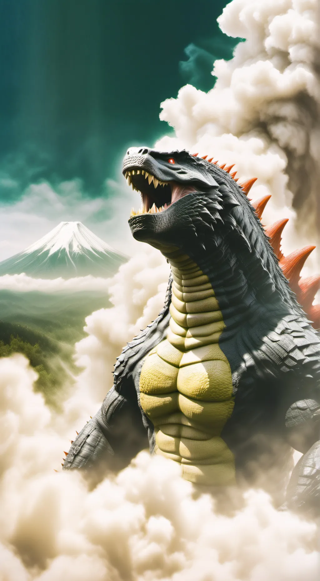 ai character: godzilla(s?) background