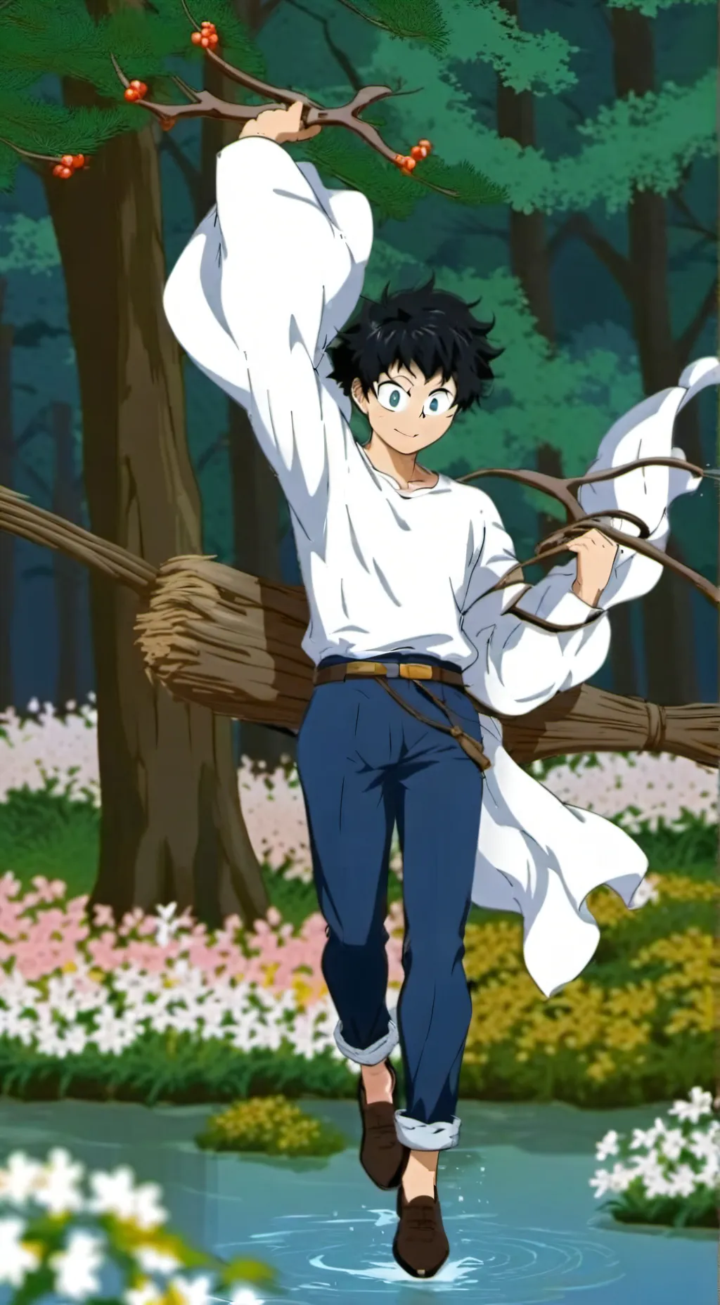 ai character: deku x kirishima 2 background
