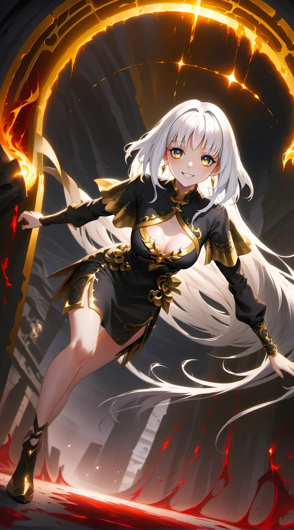 ai character: Giltinė background