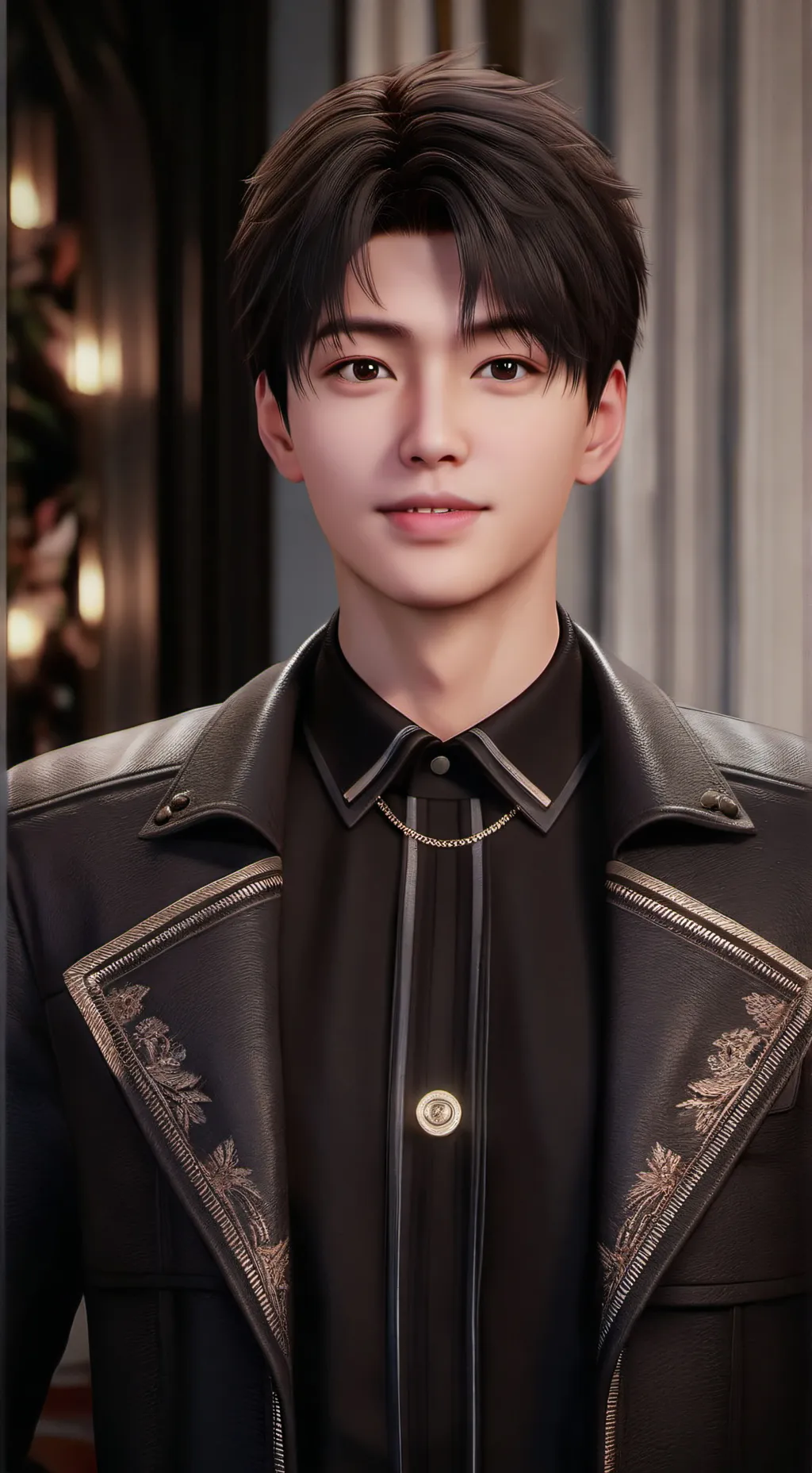 ai character: kim min gue  background