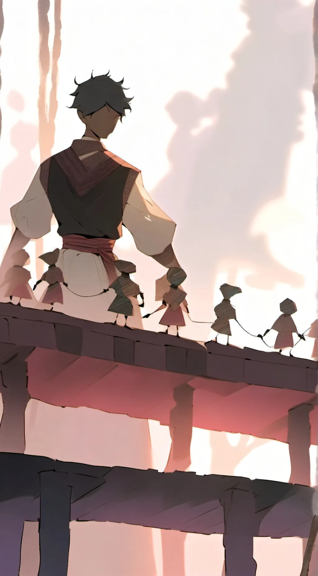 ai character: puppet background
