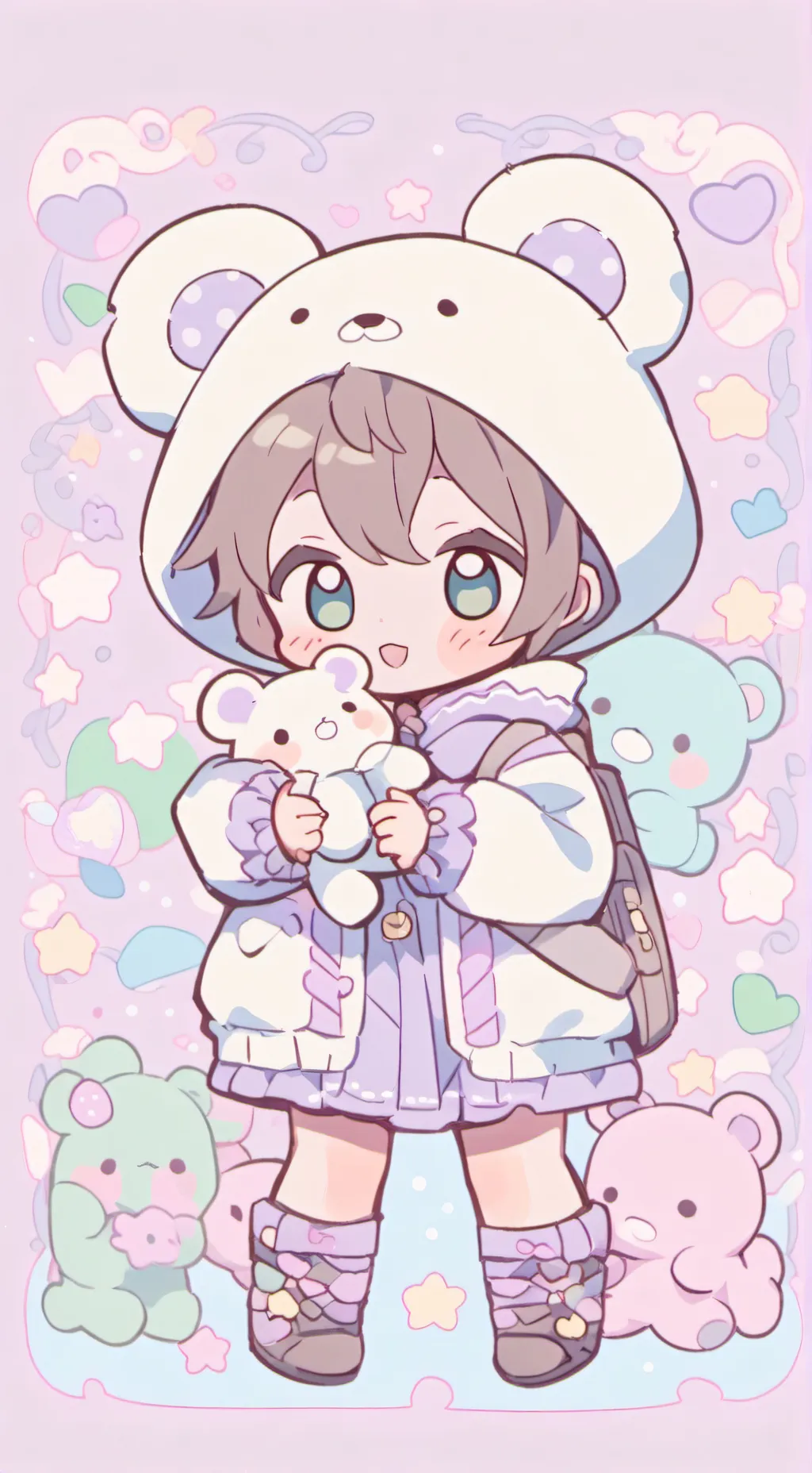 ai character: Luna background