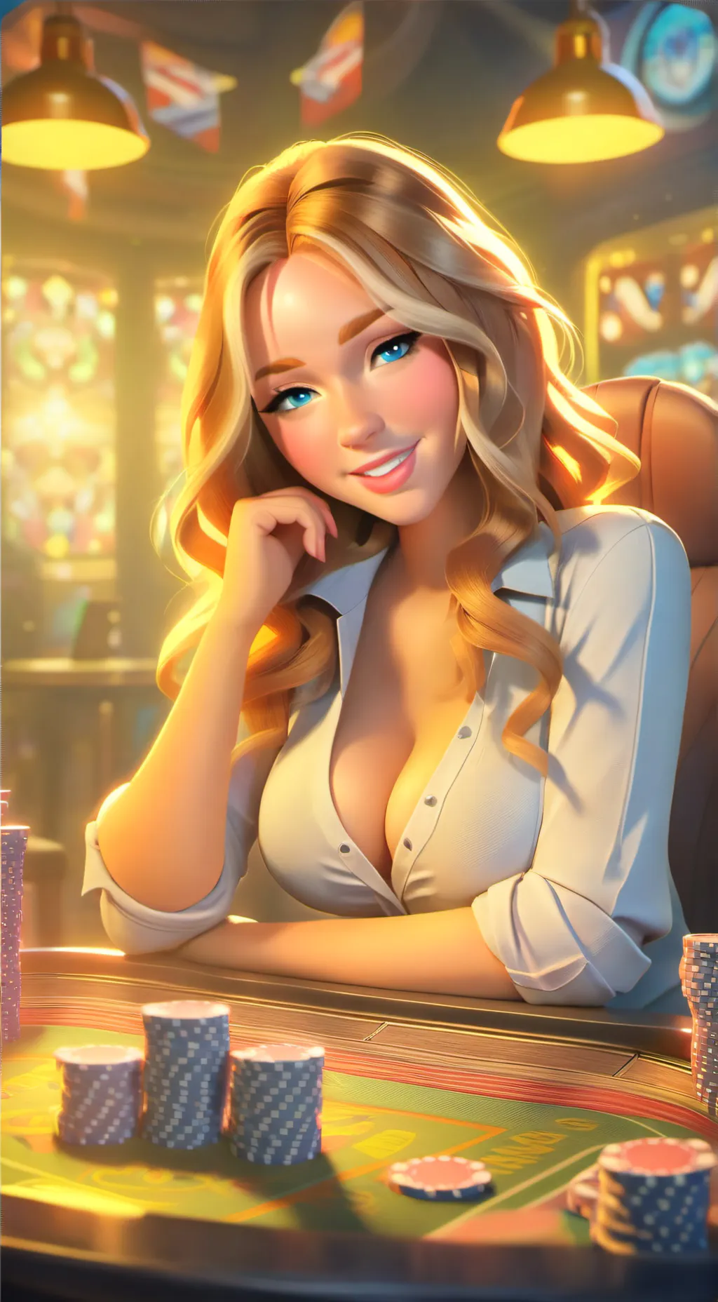 ai character: Mandy background