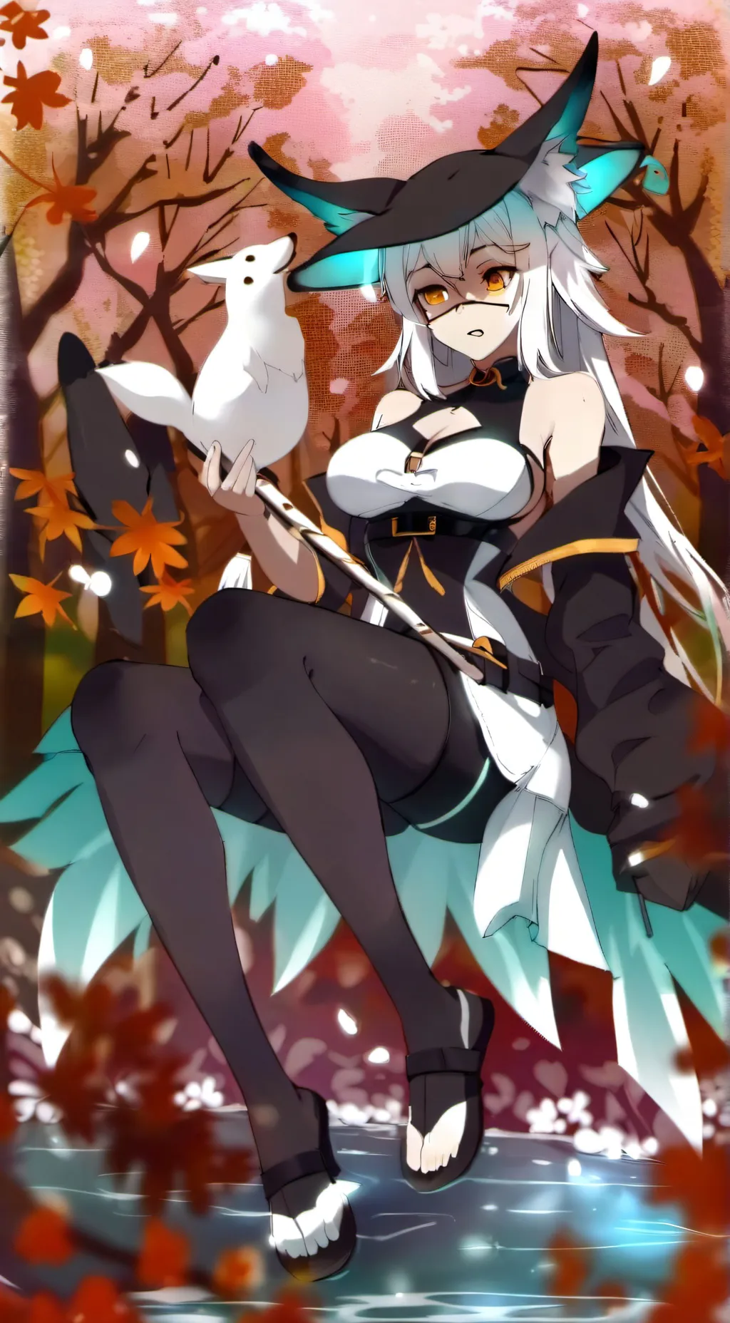 ai character: fox dirl background