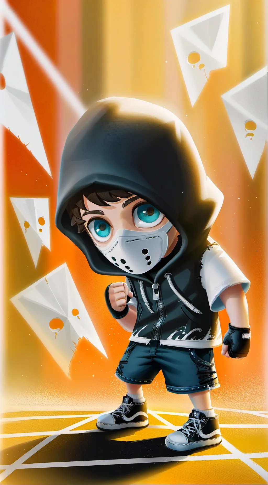 ai character: Rain background
