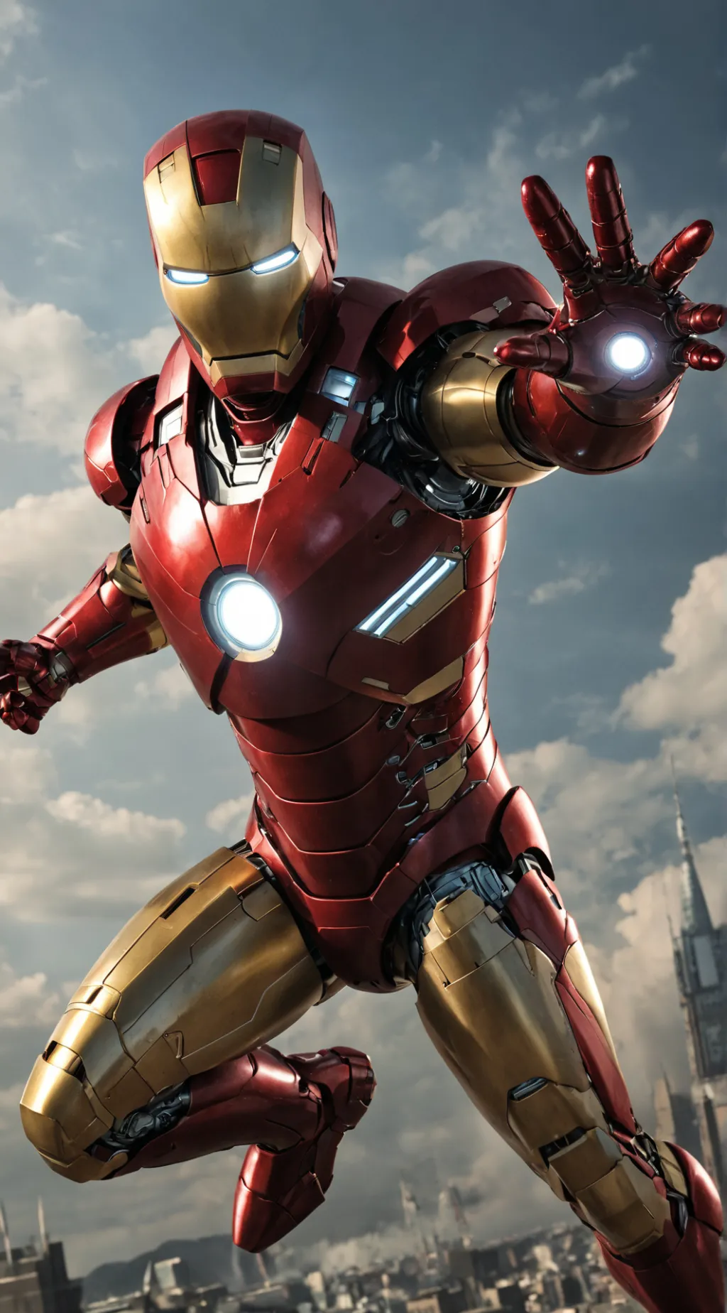 ai character: Iron man background