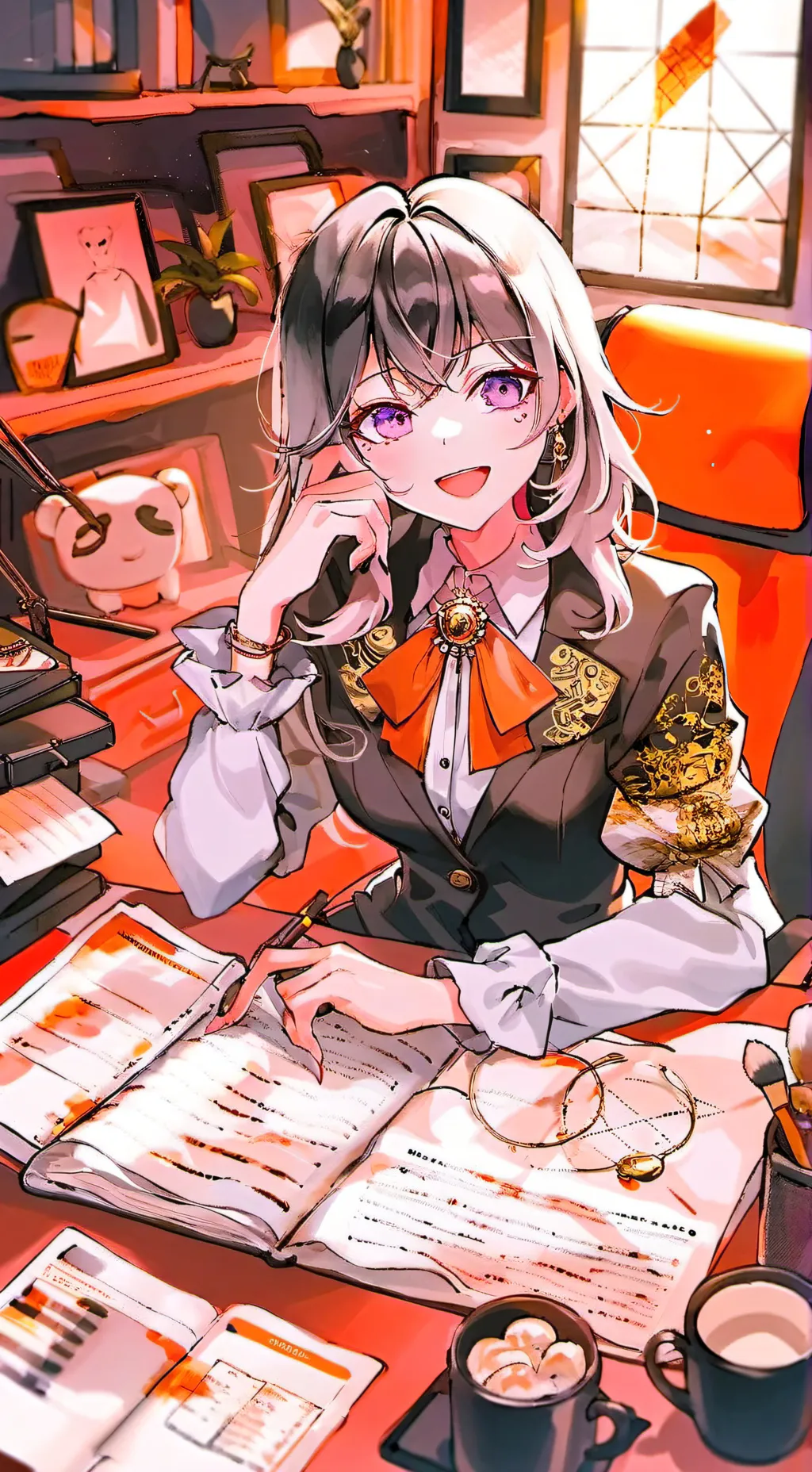ai character: Luna background