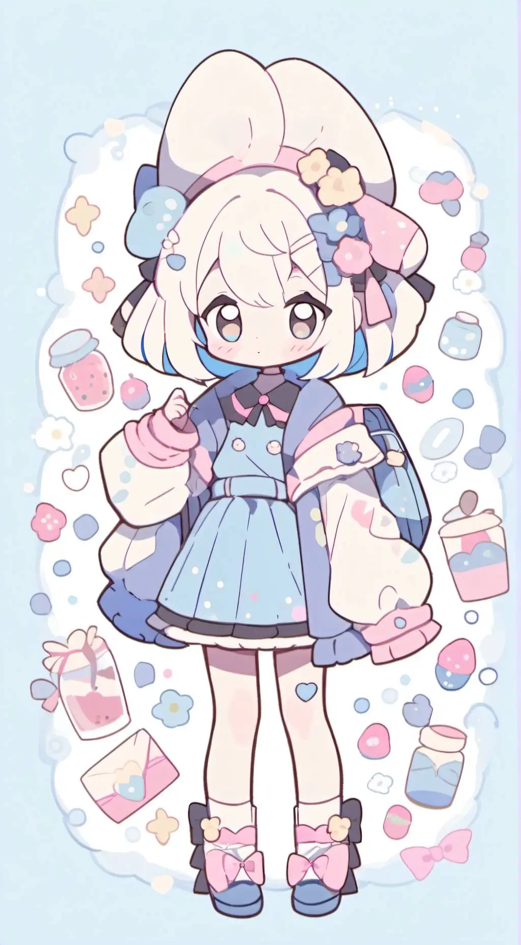 ai character: Catnap and dogday background