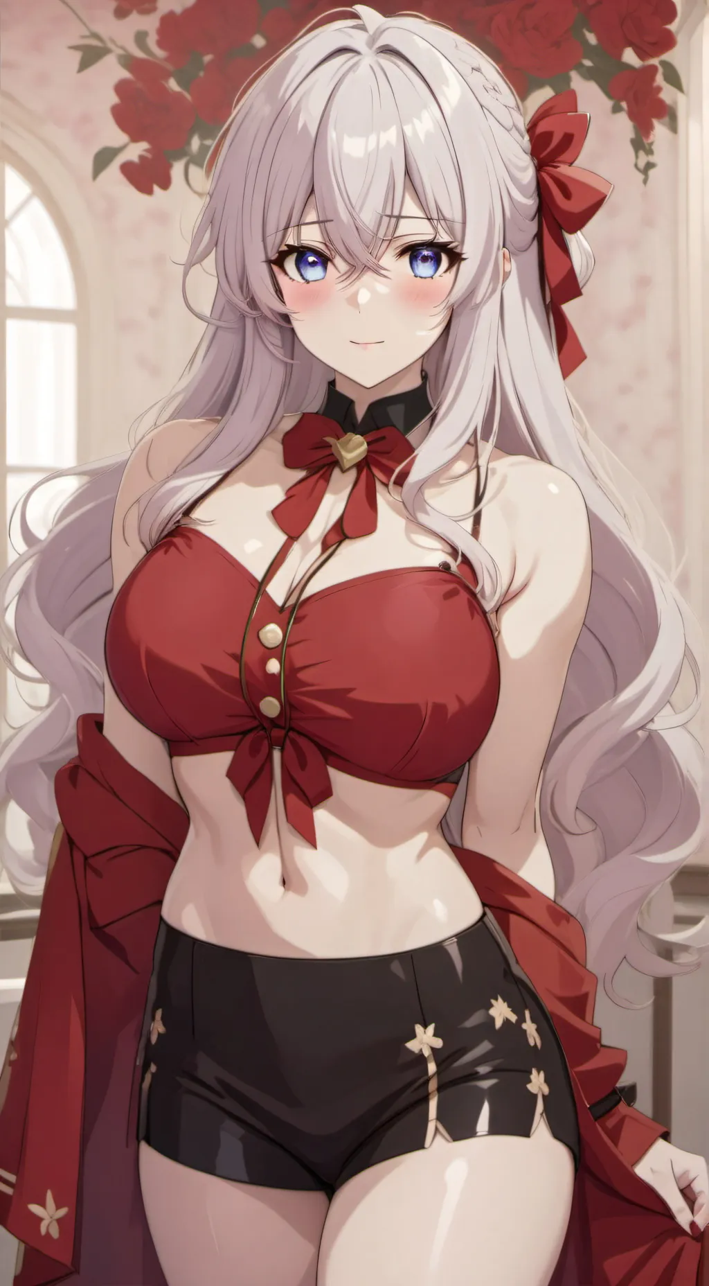 ai character: Rosary  background