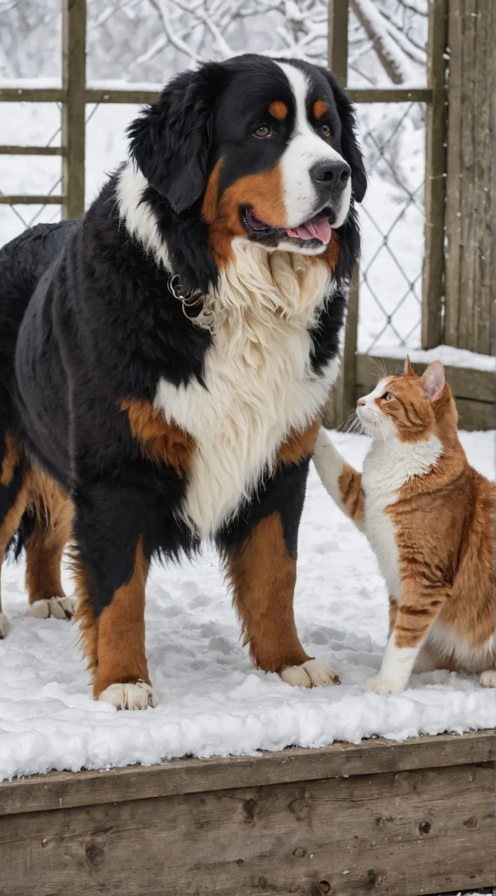 ai character: dog and cat background