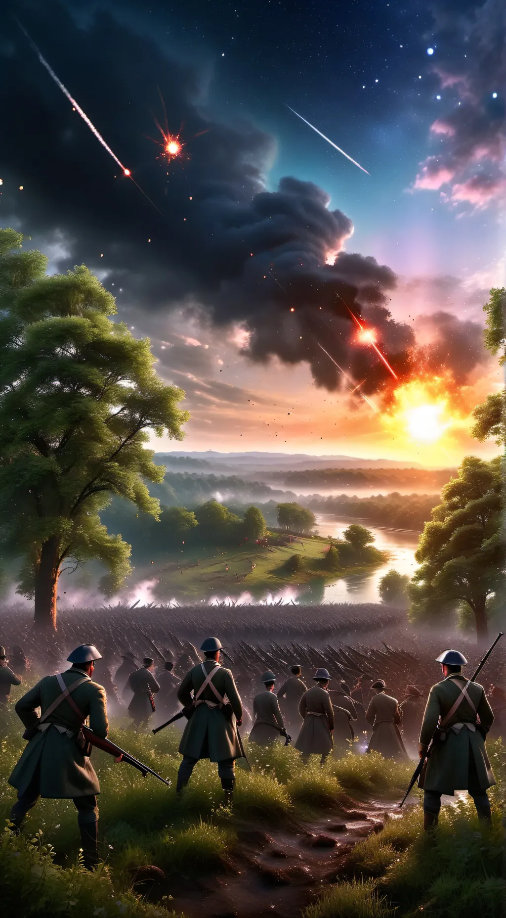 ai character: The British battle background