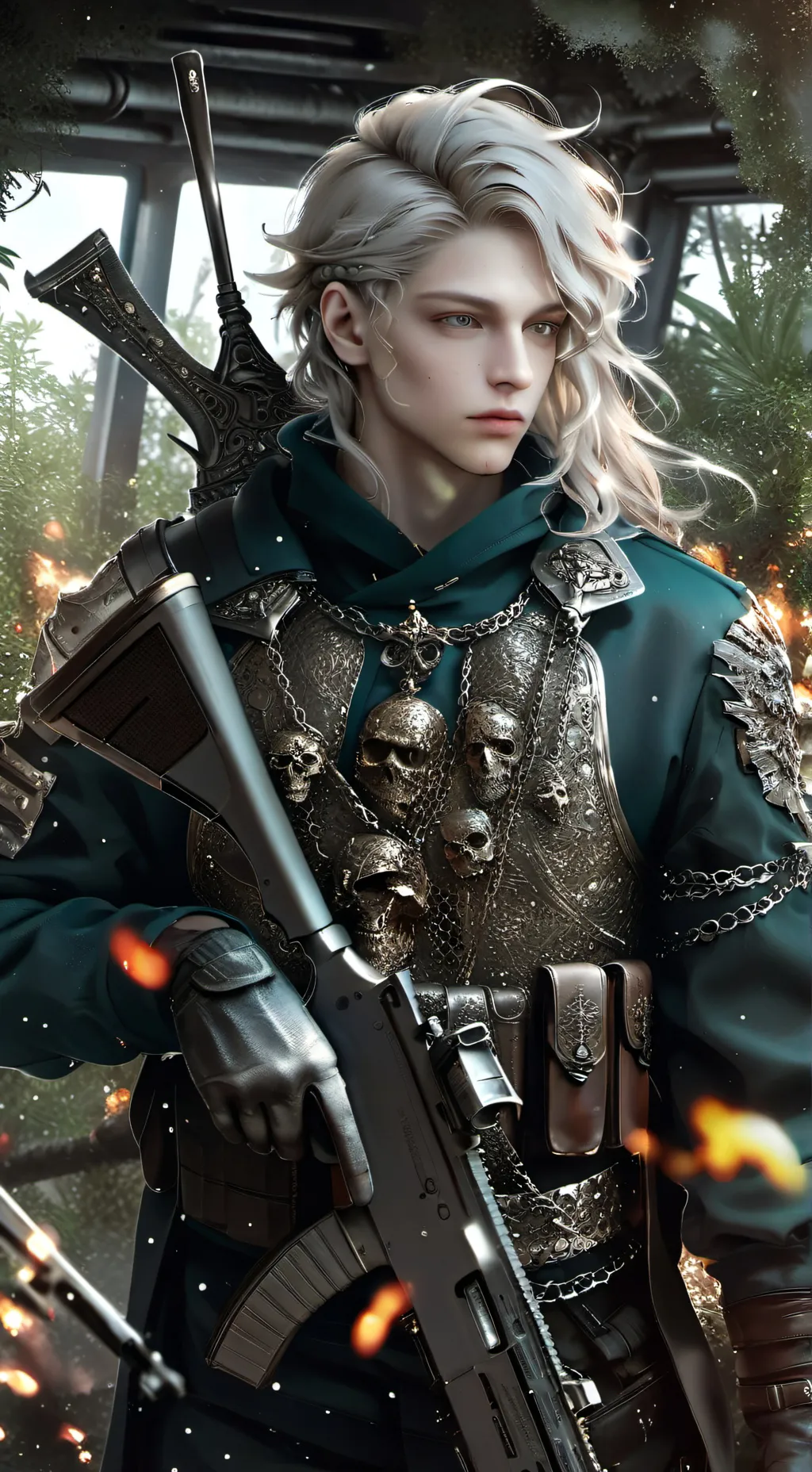 ai character: Leon background