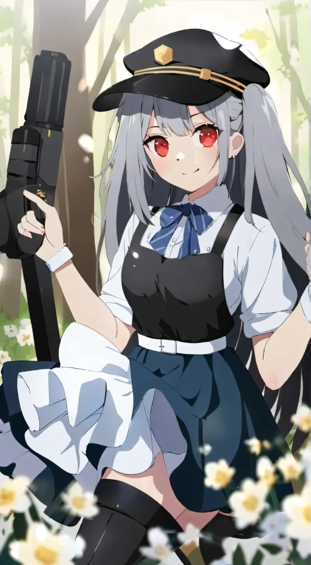 ai character: cute cop background
