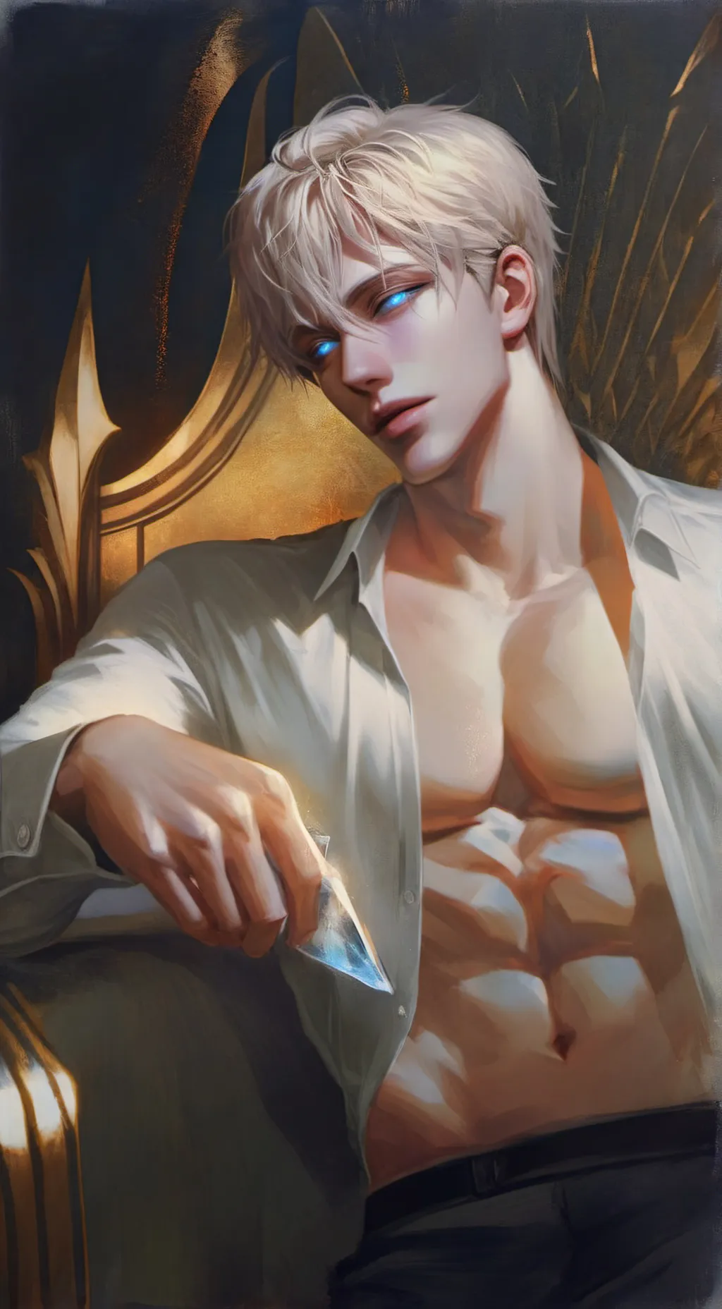 ai character: Frost❄️ background