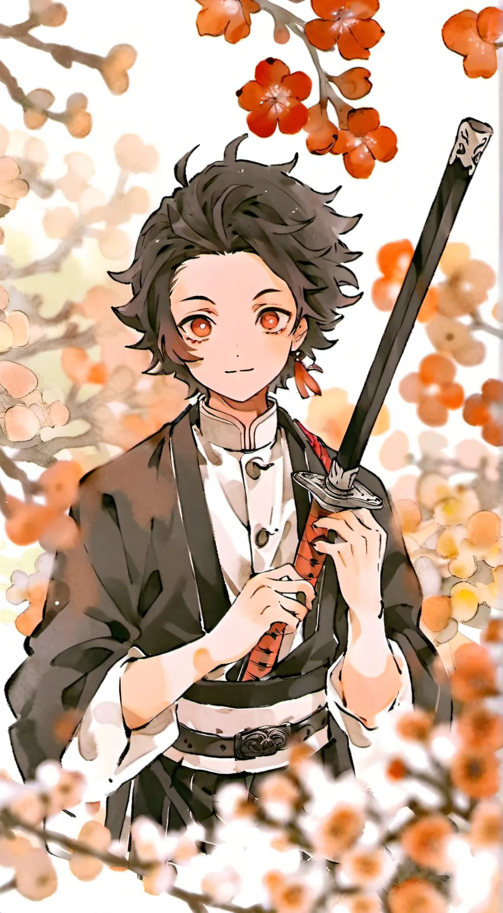 ai character: tanjiro background