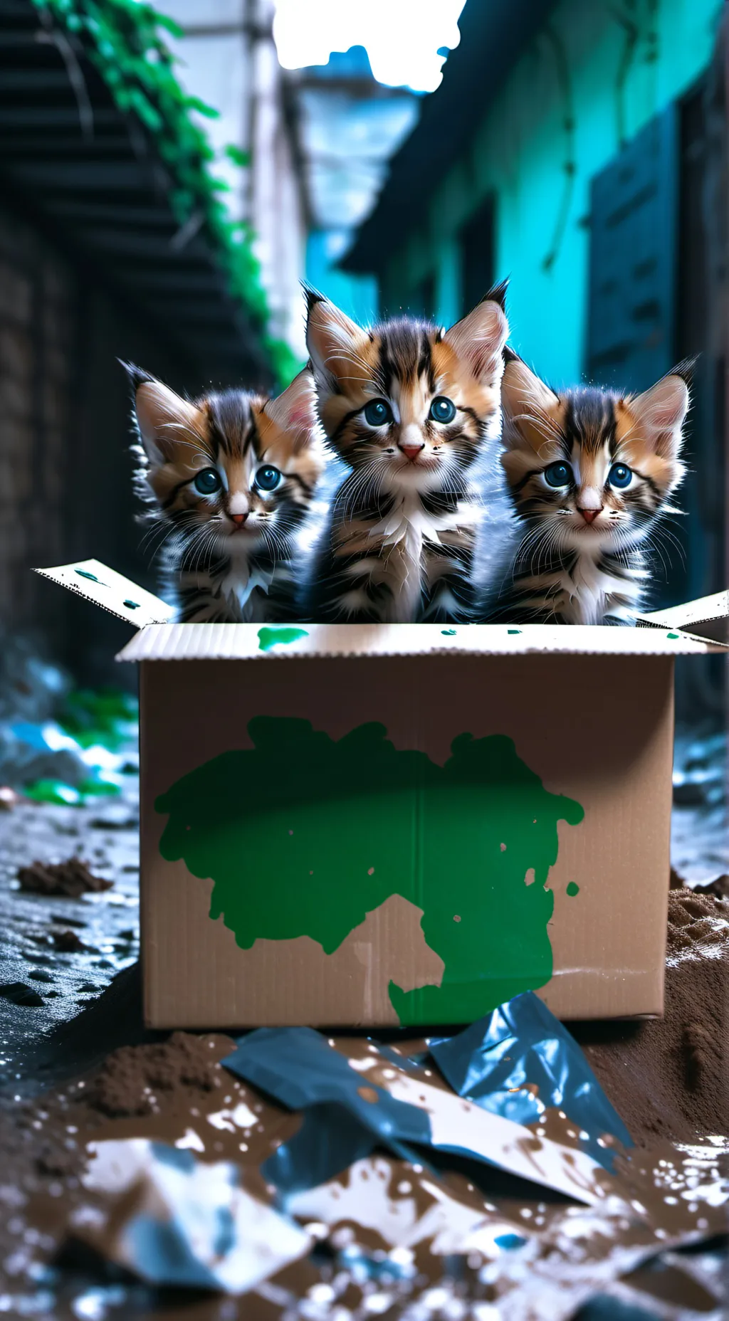 ai character: Baby kittens background