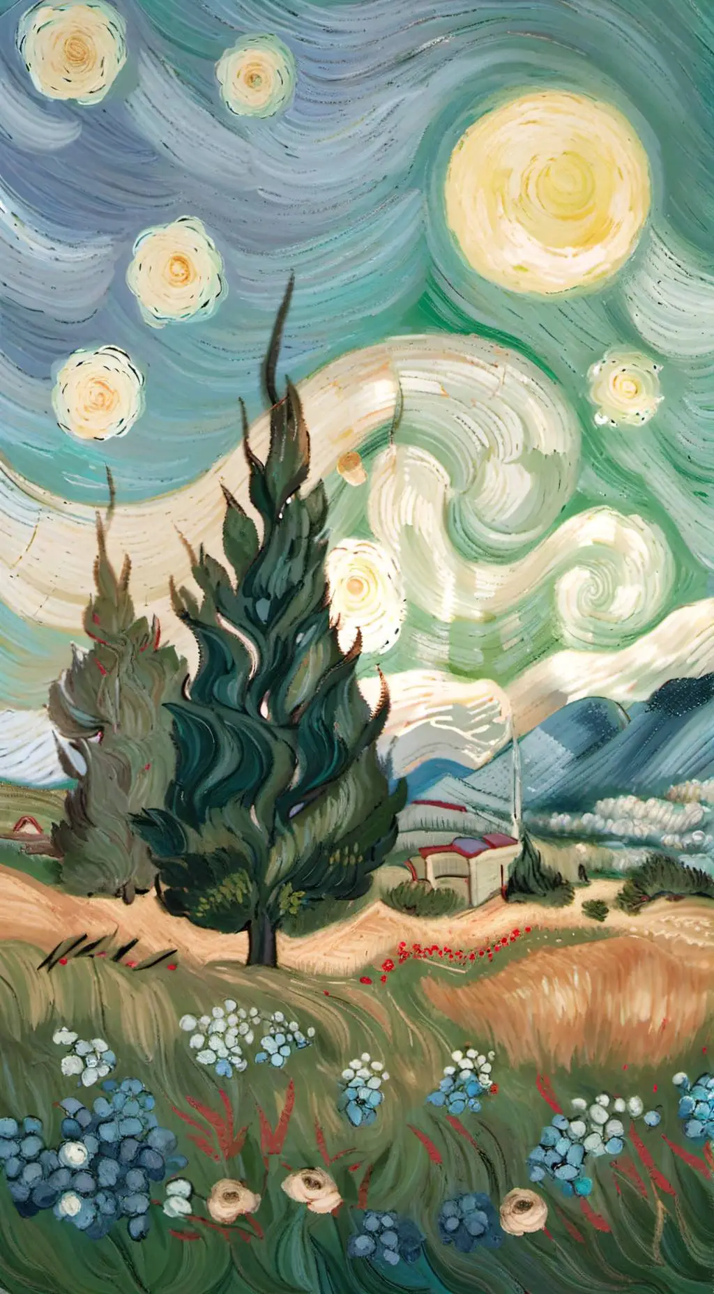 ai character: Painter  background
