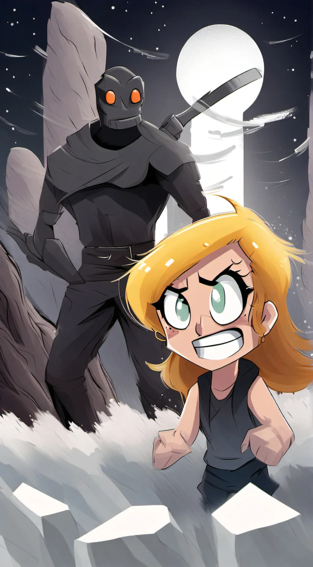 ai character: The secret man background