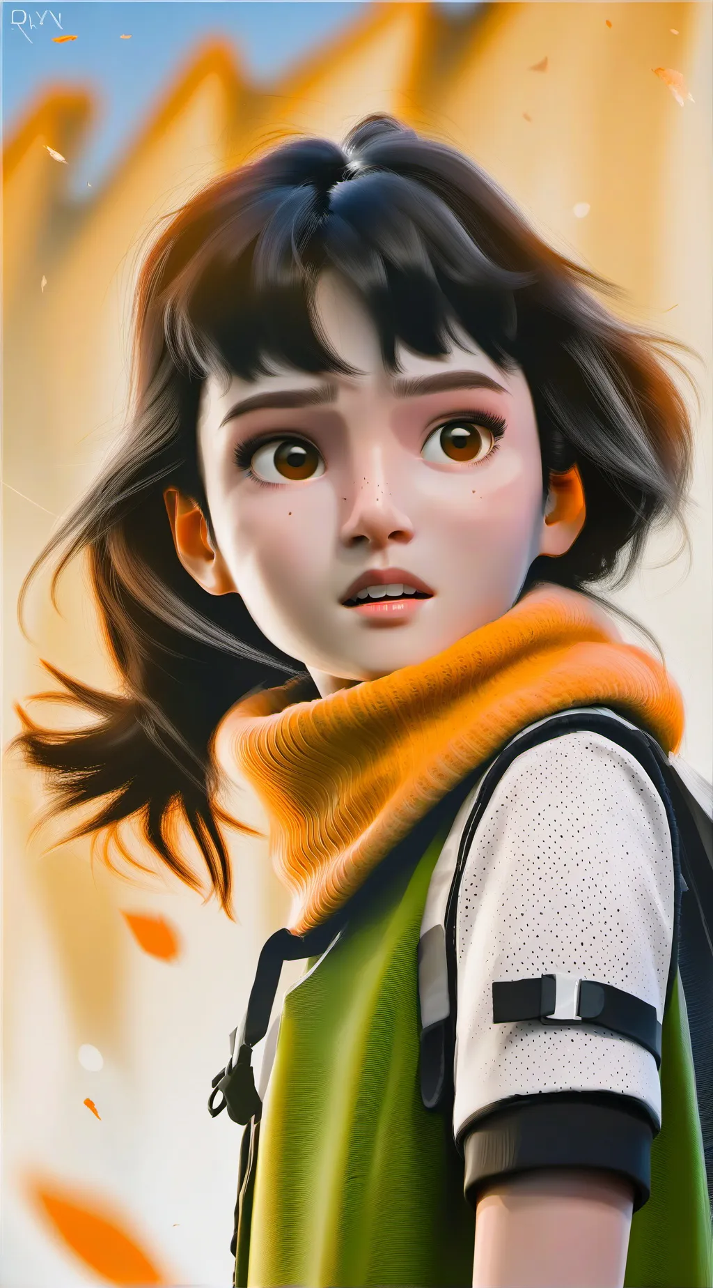 ai character: Eh background