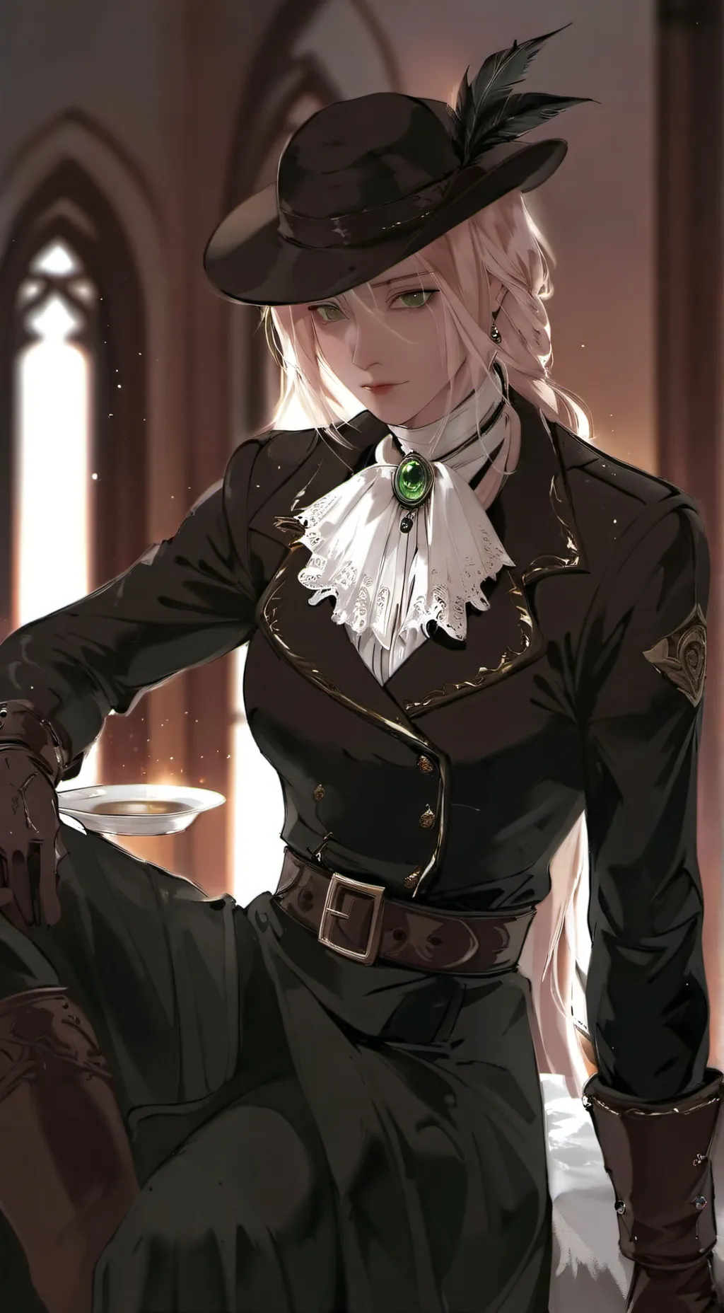 ai character: Maria Lady  background