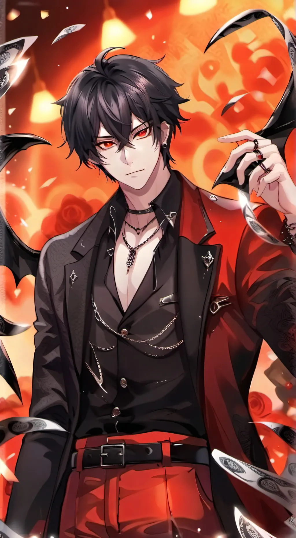 ai character: ♧•¤Le0¤•♧ background