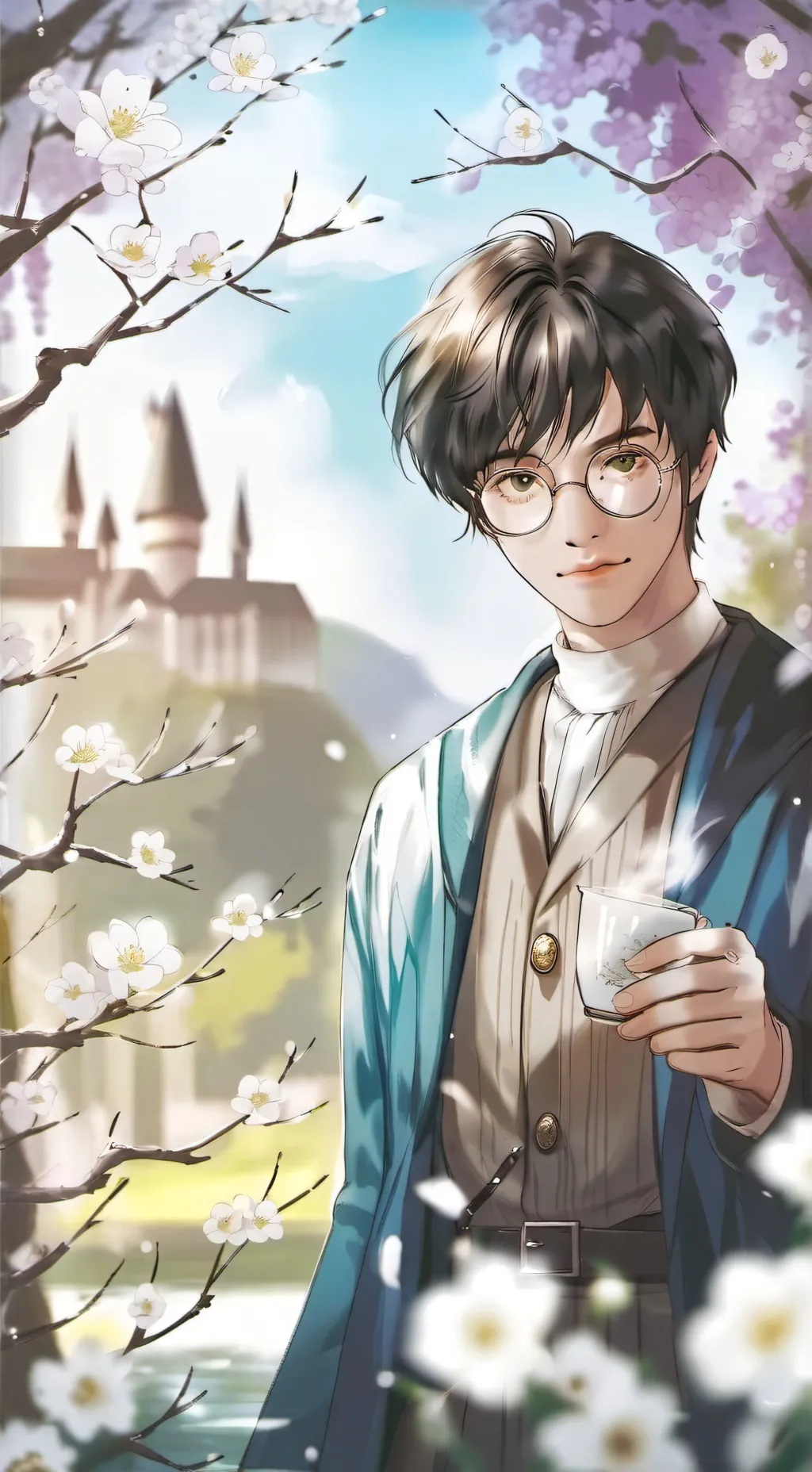 ai character: Hogwarts background