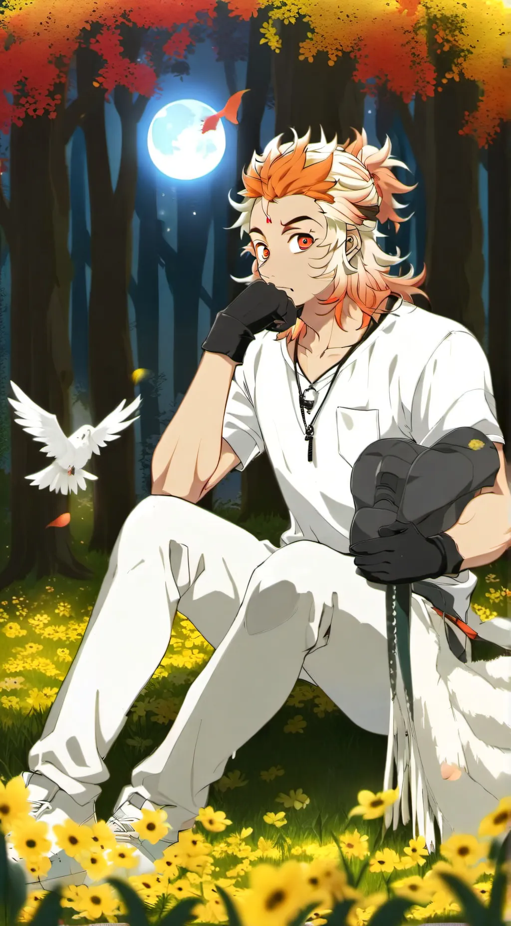 ai character: Rengoku  background