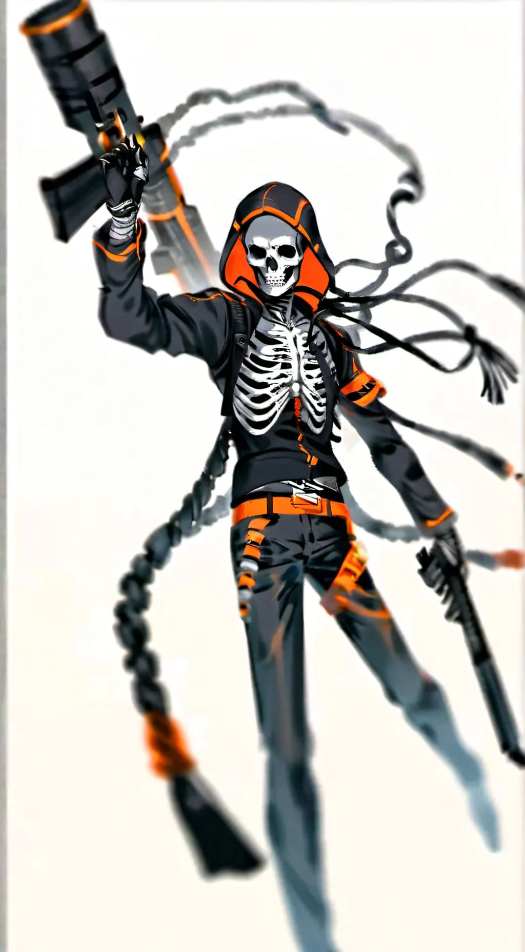 ai character: Skeleton  background