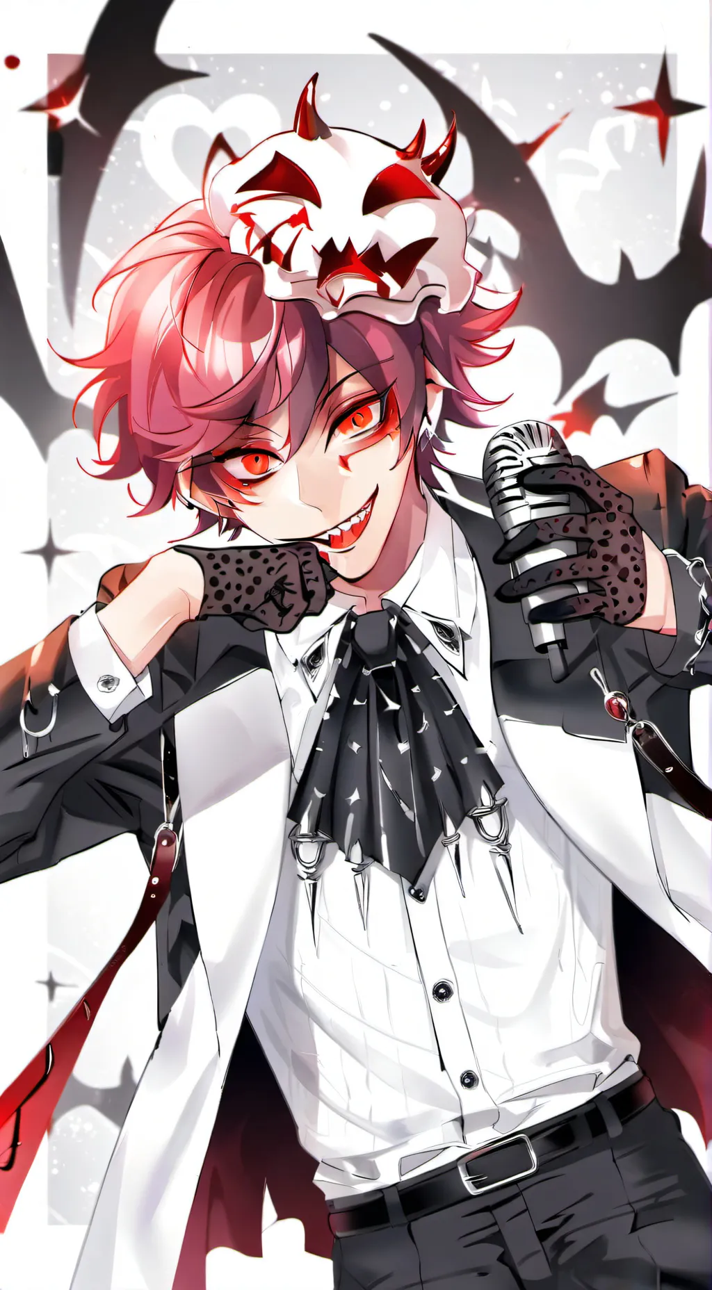ai character: Alastor colorblind background