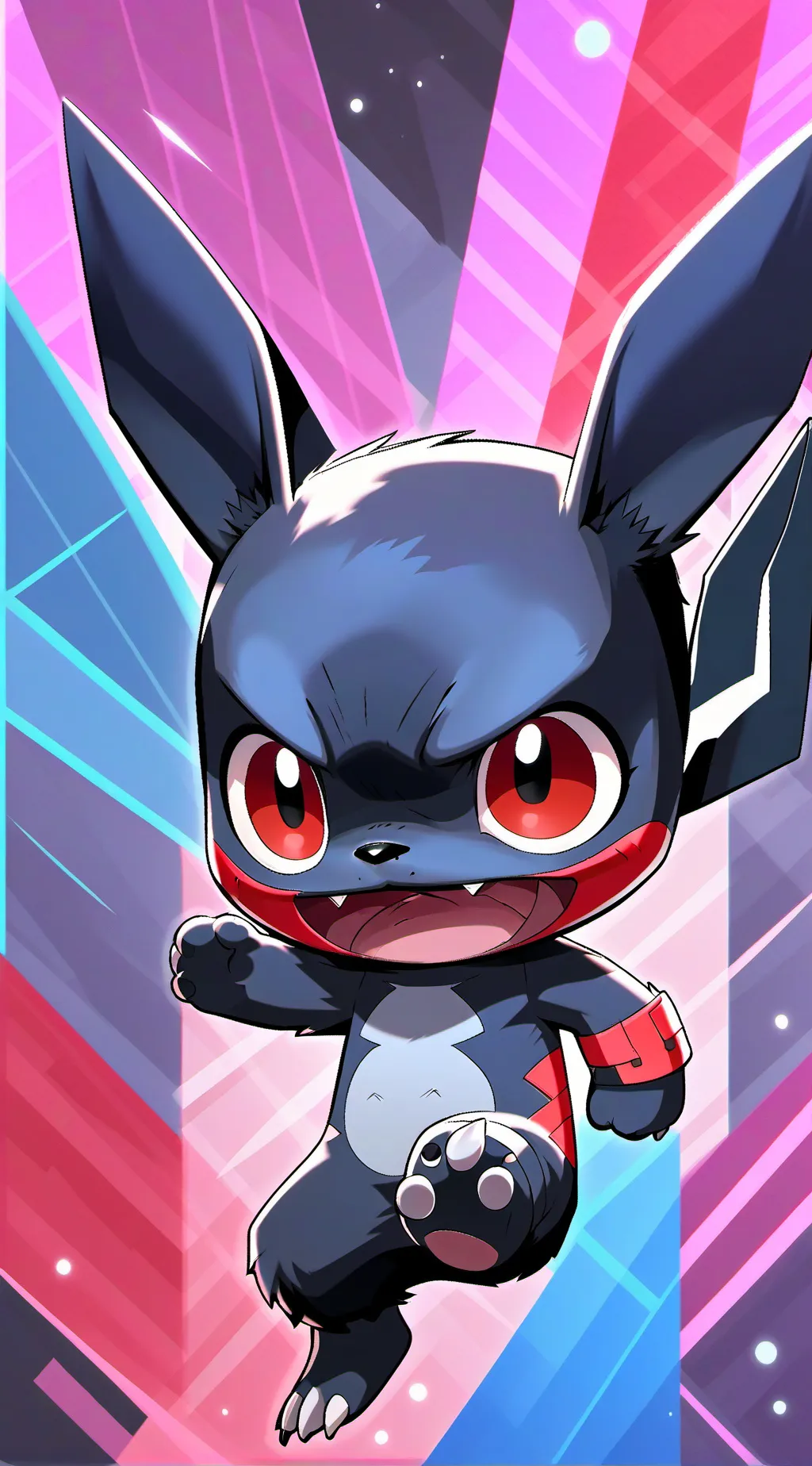ai character: red 2 background