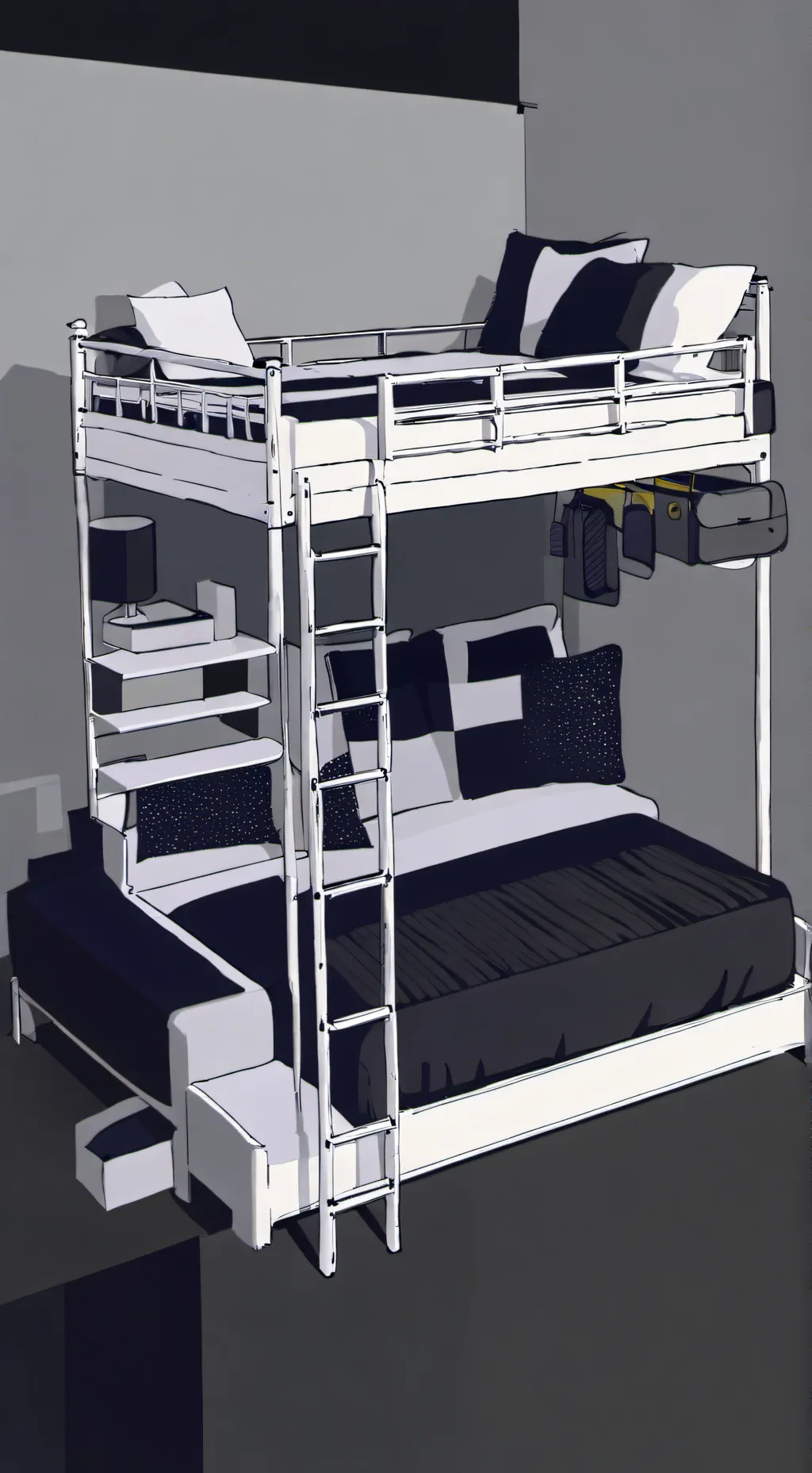 ai character: One d roommates  background