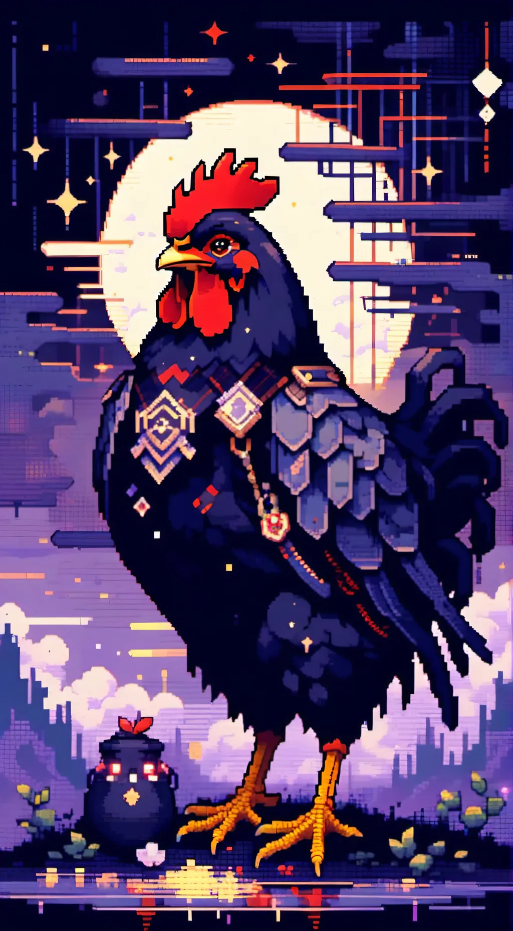 ai character: chicken background