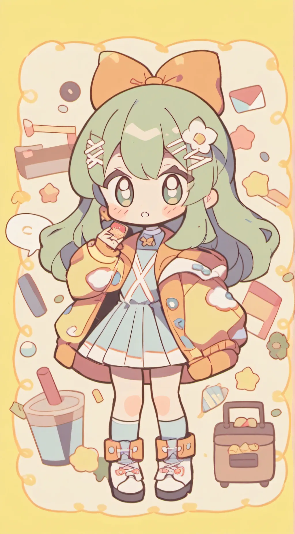 ai character: Tv dance show background
